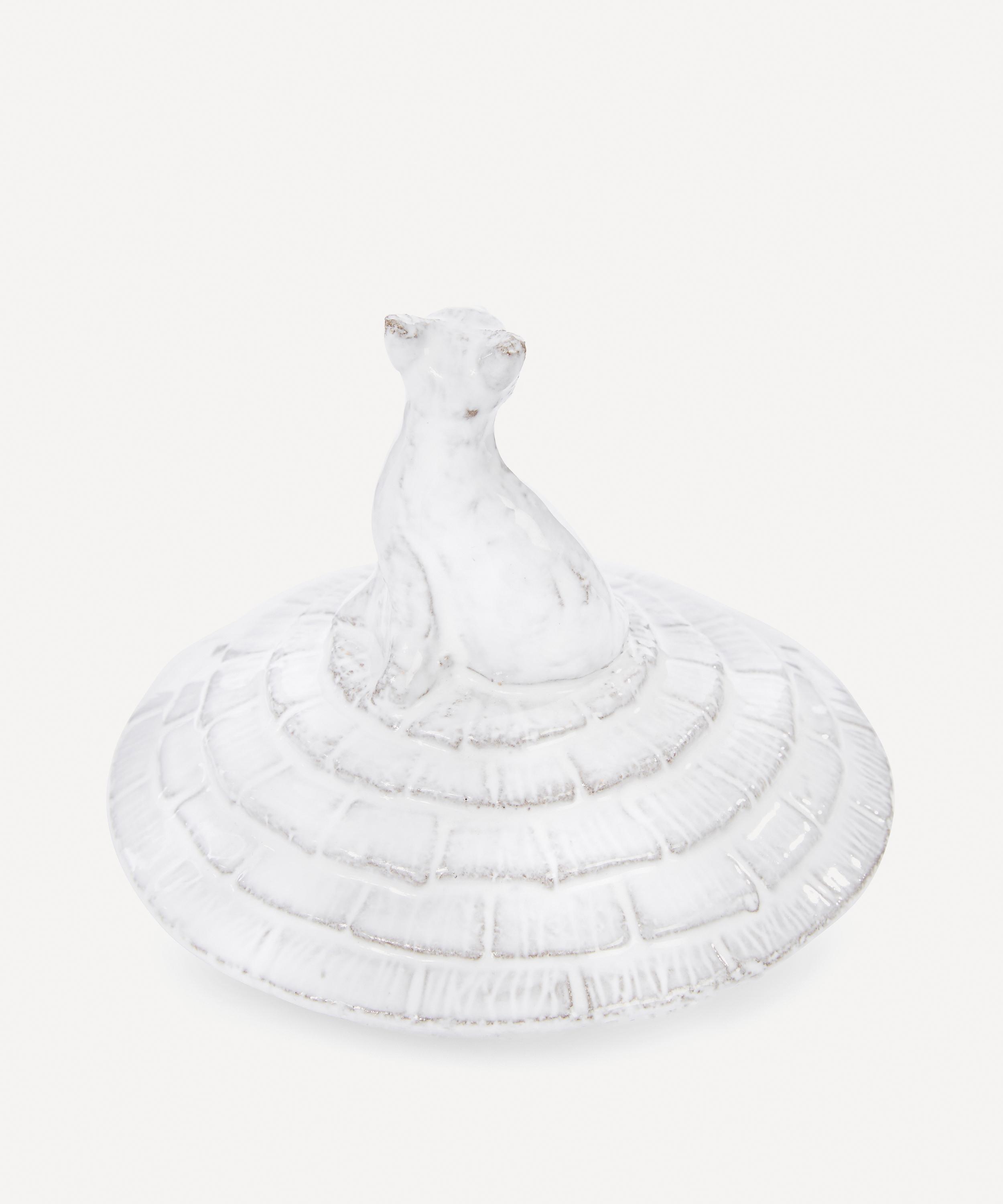 Astier De Villatte Cat Glazed Terracotta Candle Topper