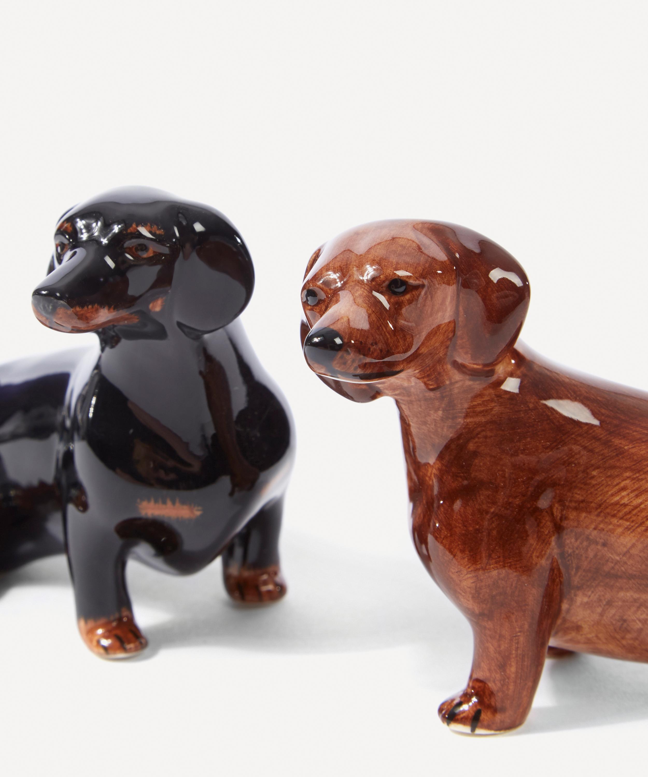 Quail Dachshund Salt And Pepper Shakers In Multi