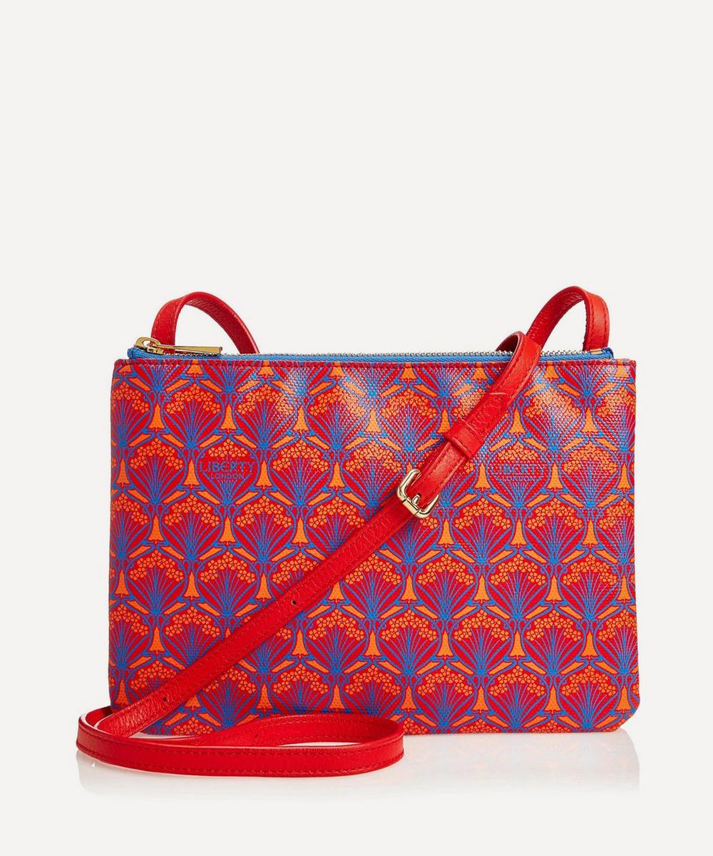 Liberty London Bayley Duo Pouch In Iphis Canvas In Red