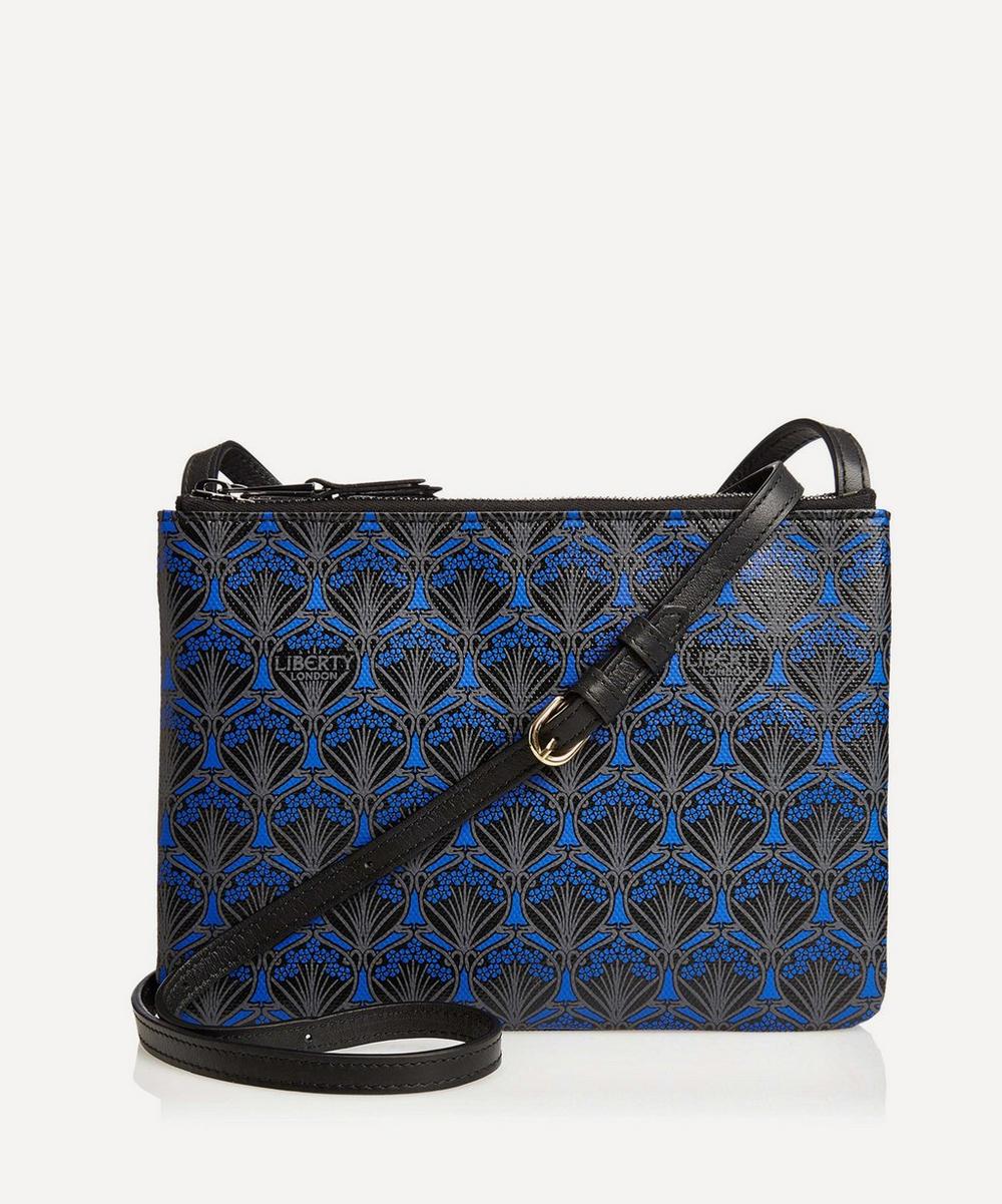 Liberty London Bayley Duo Pouch In Iphis Canvas In Blue