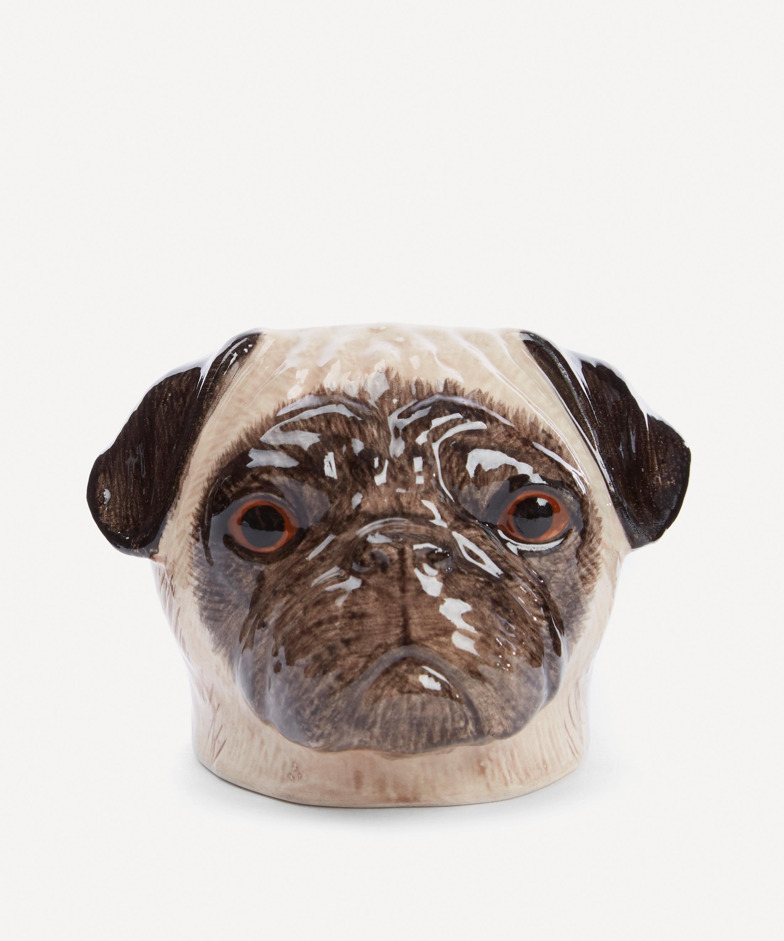 Quail Pug Face Egg Cup In Brown