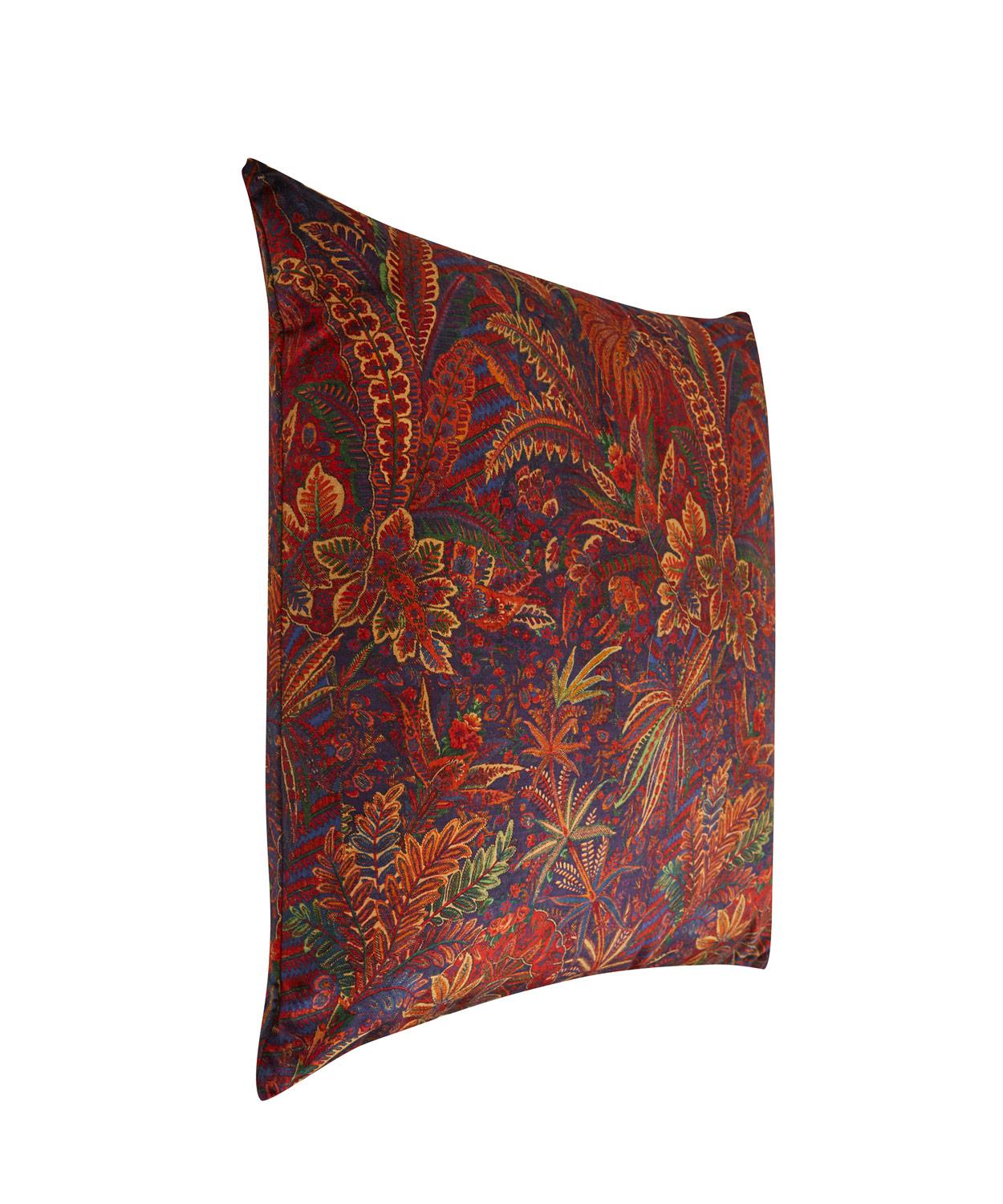 Shand Voyage Vintage Velvet Cushion In Autumn Liberty London
