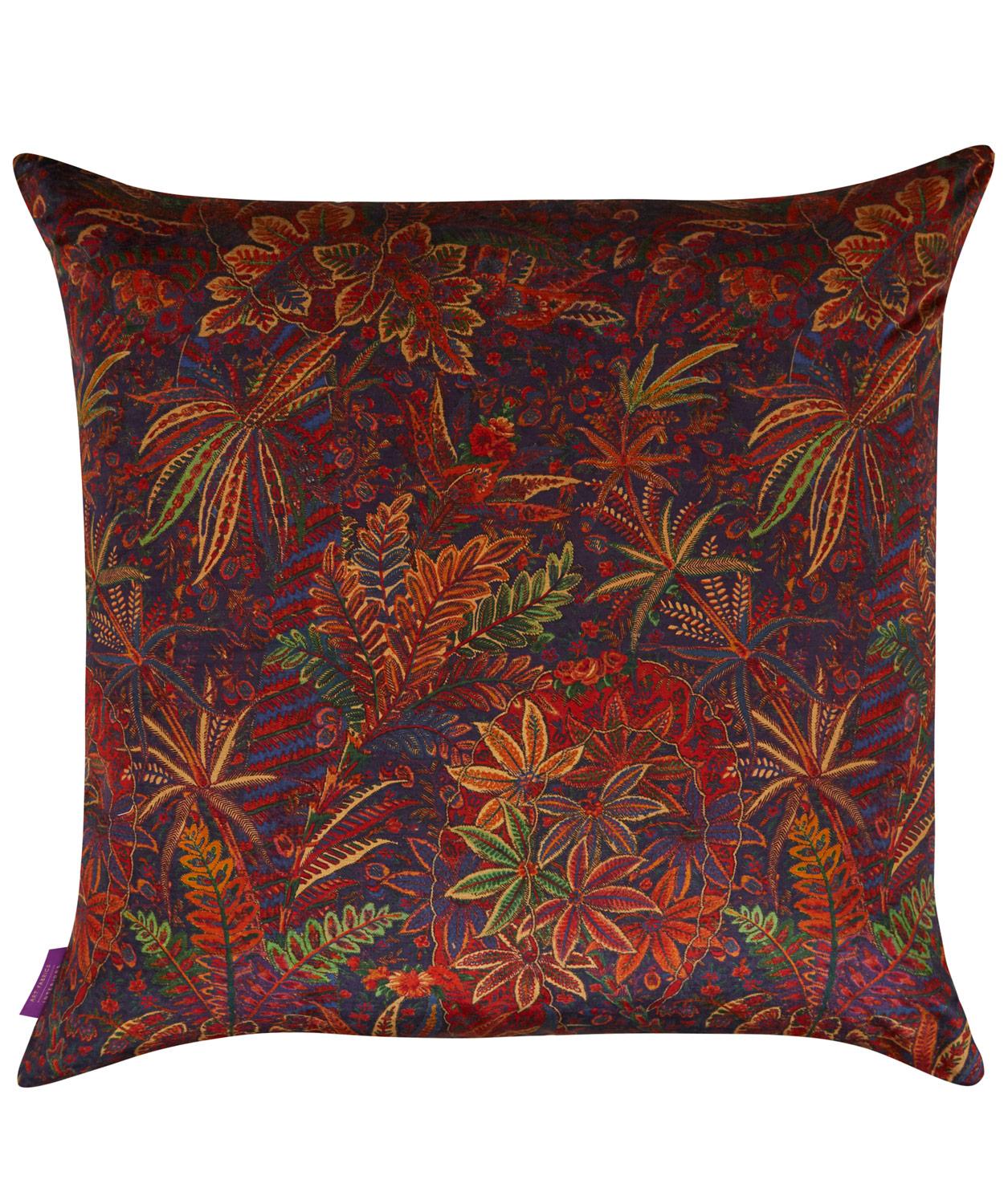 Shand Voyage Vintage Velvet Cushion In Autumn Liberty London