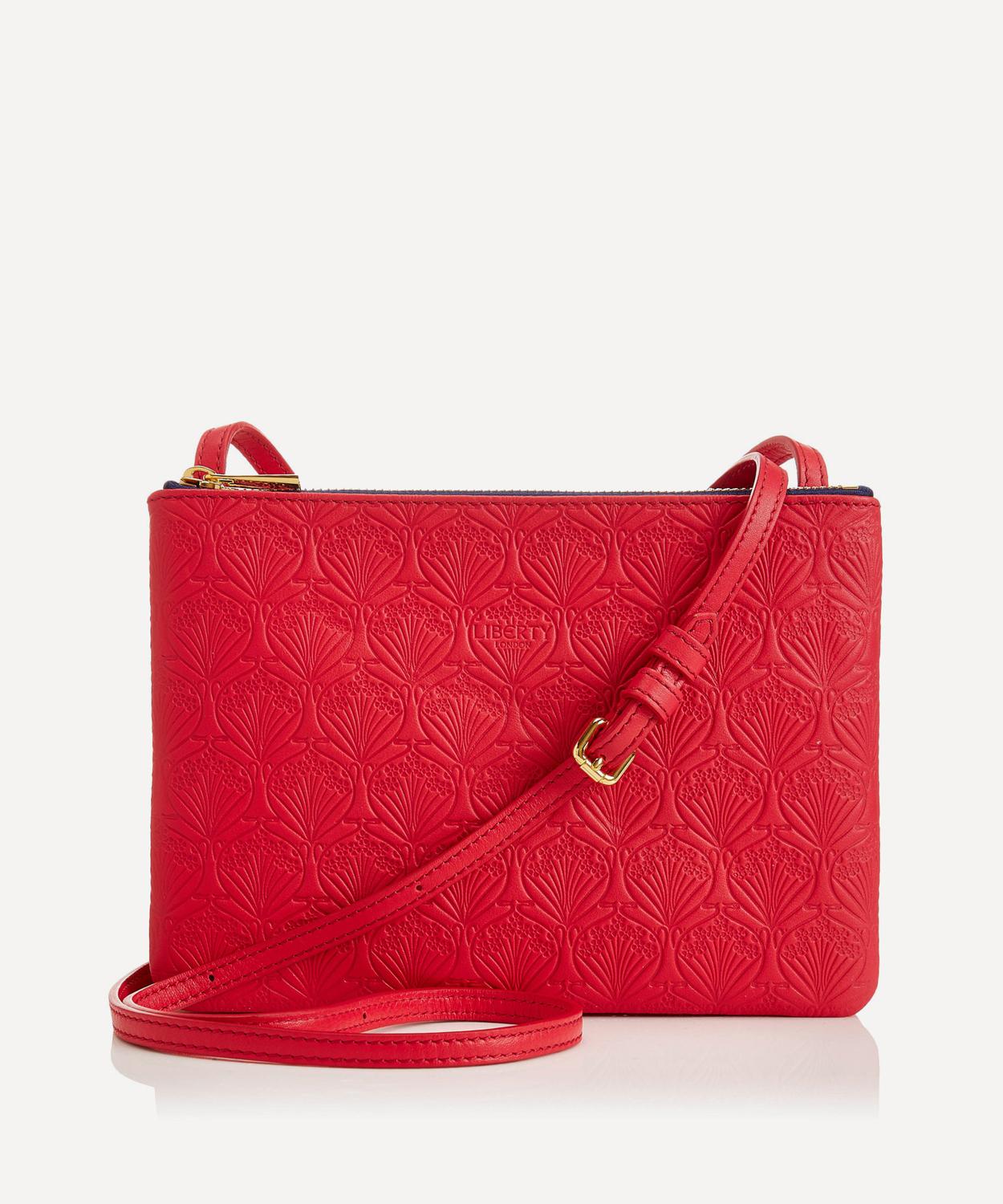Shop Liberty Women's Bayley Duo Pouch In Iphis Embossed Leather