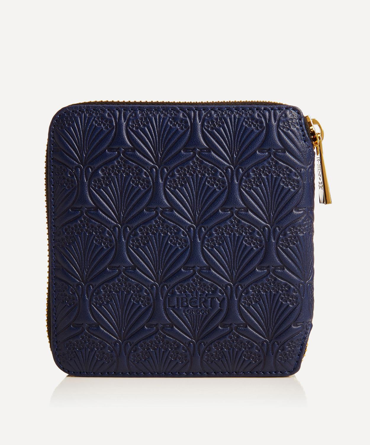 LIBERTY LONDON LIBERTY WOMEN'S SMALL ZIP AROUND WALLET IN IPHIS EMBOSSED LEATHER 436945