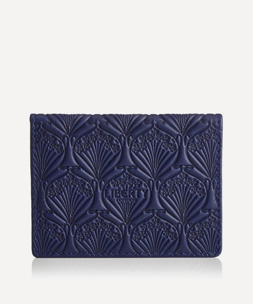 LIBERTY LONDON TRAVEL CARD HOLDER IN IPHIS EMBOSSED LEATHER,436947