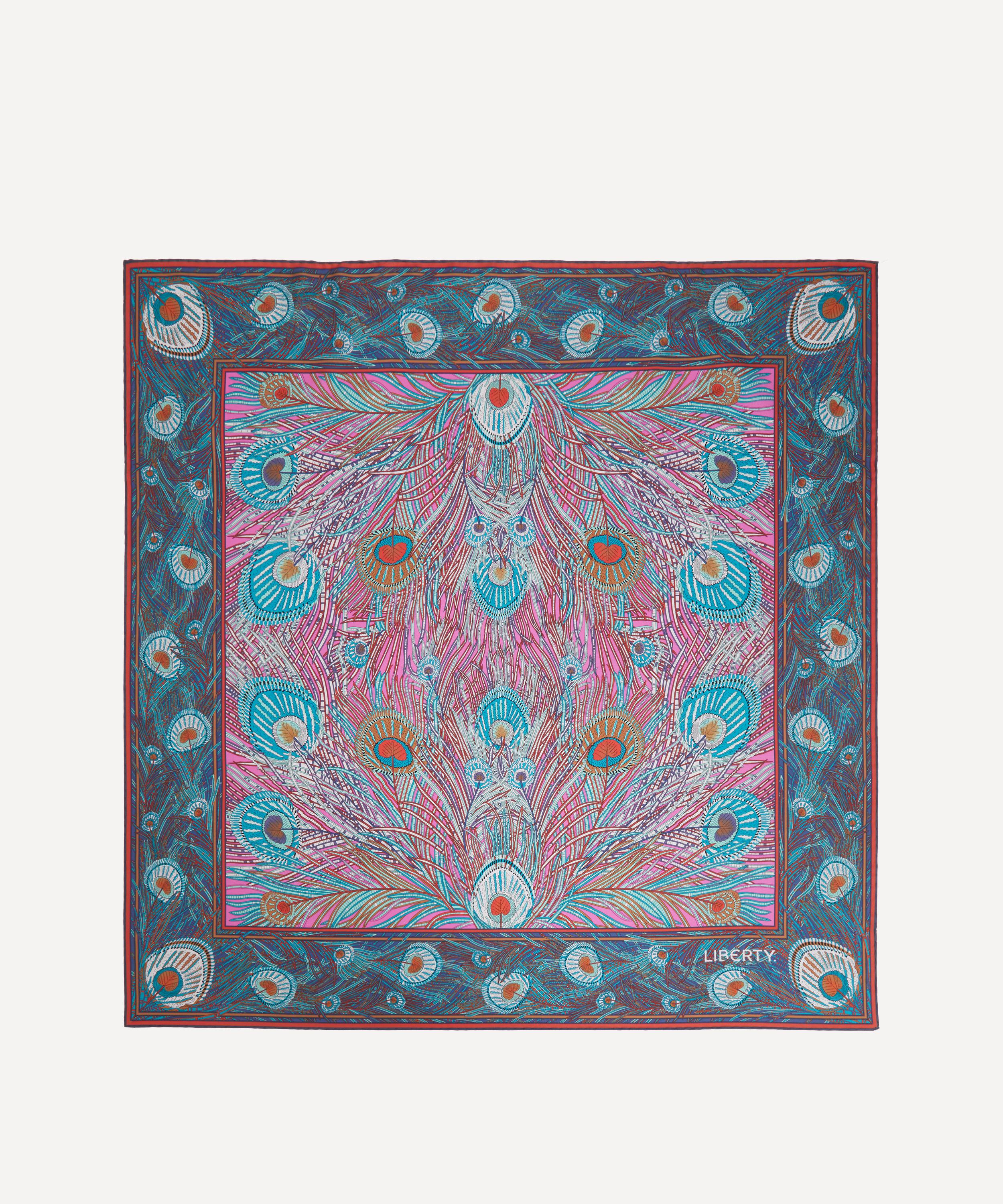 LIBERTY LONDON HERA 90 X 90 SILK TWILL SCARF,437241