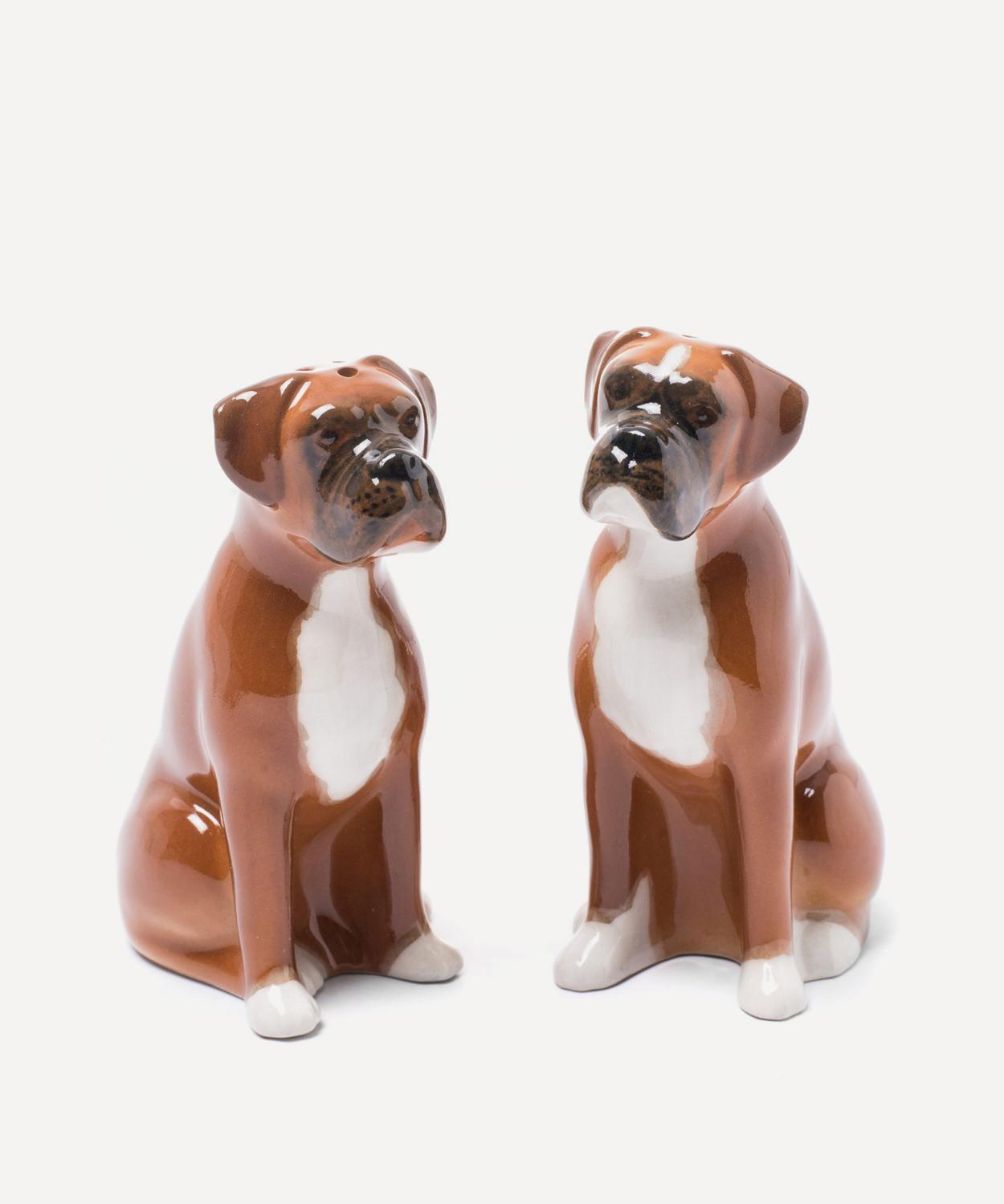 Boxer Dog Stoneware Salt and Pepper Shakers | Liberty London