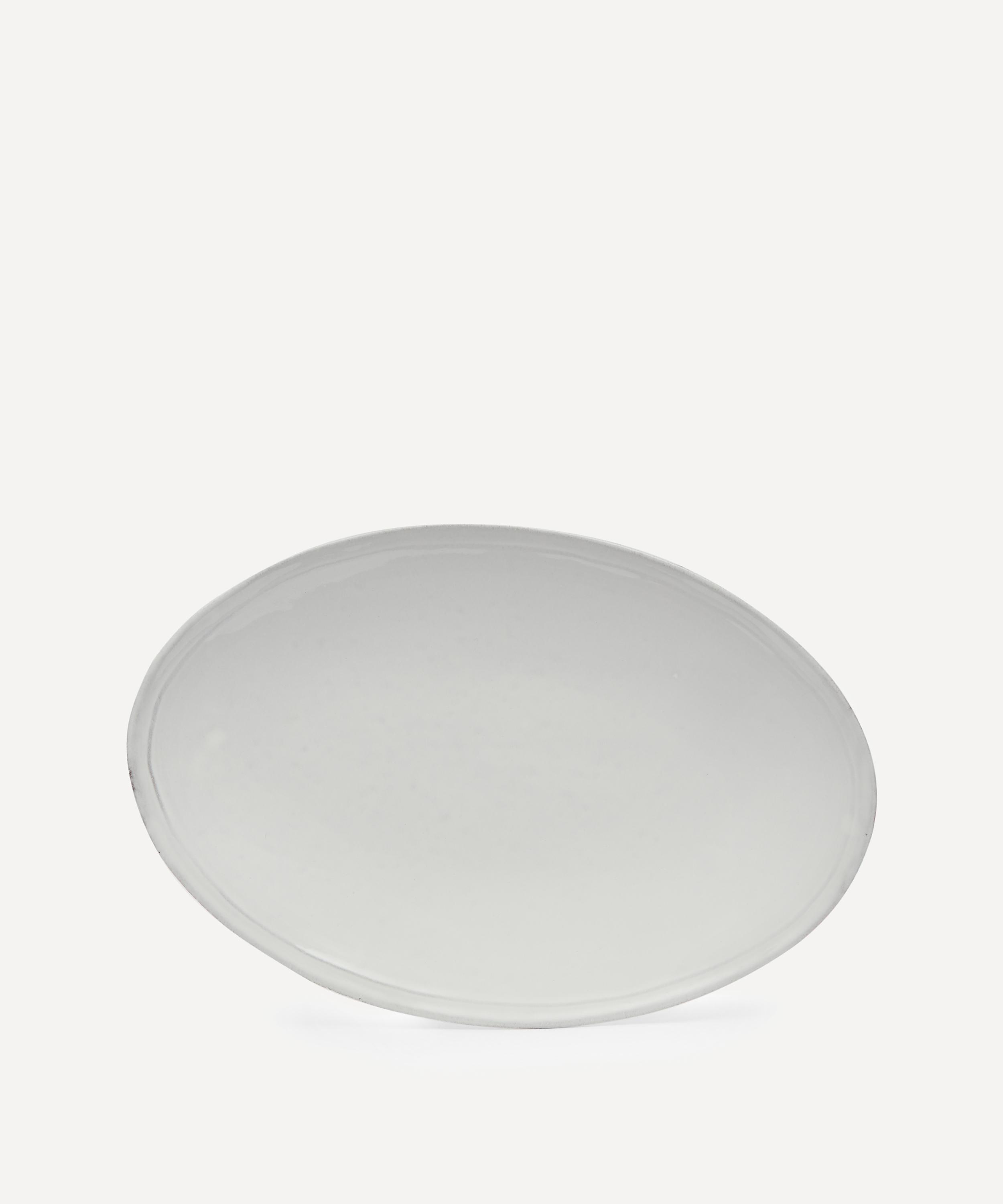Astier De Villatte Small Simple Oval Platter In White