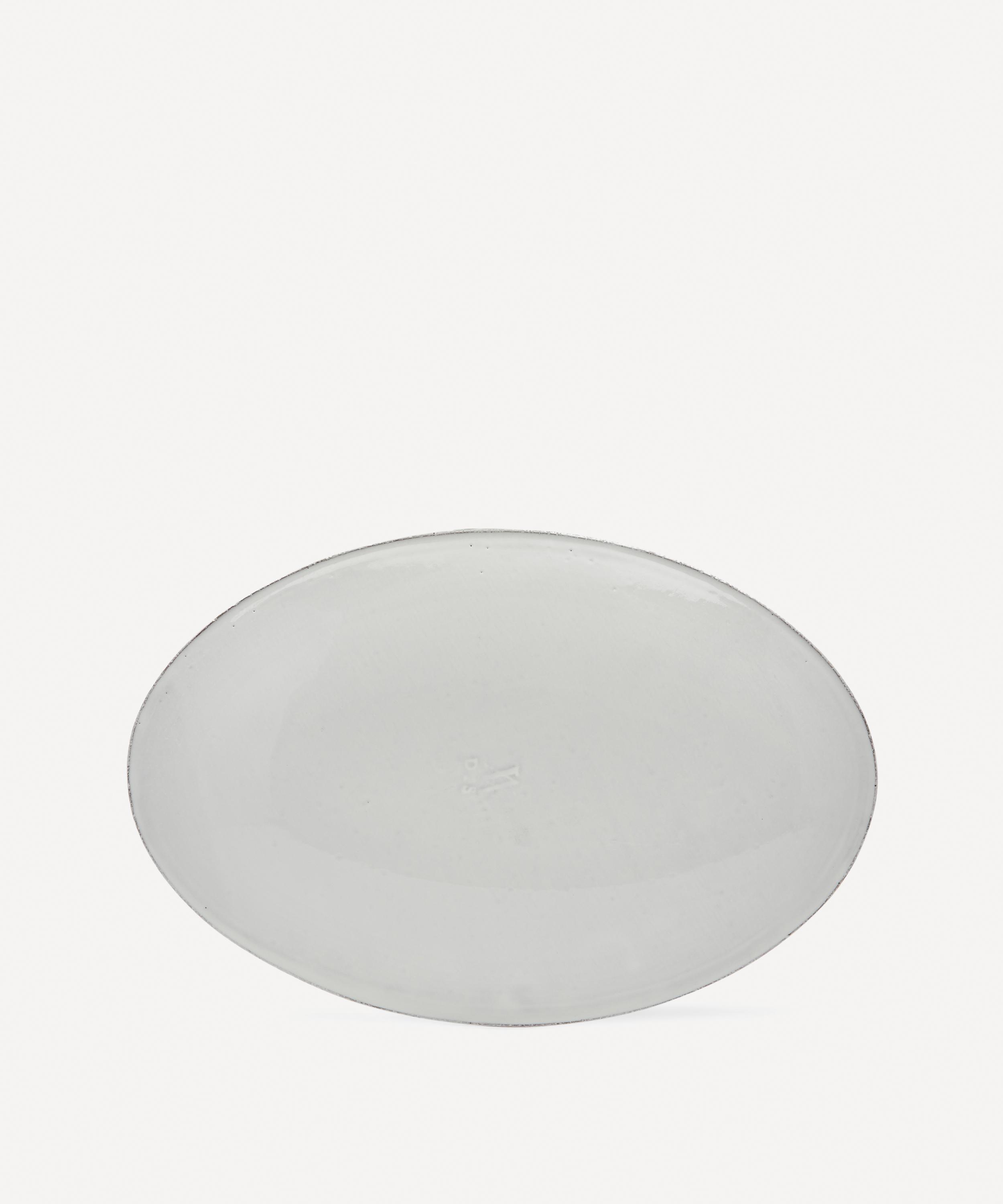 Astier De Villatte Small Simple Oval Platter In White