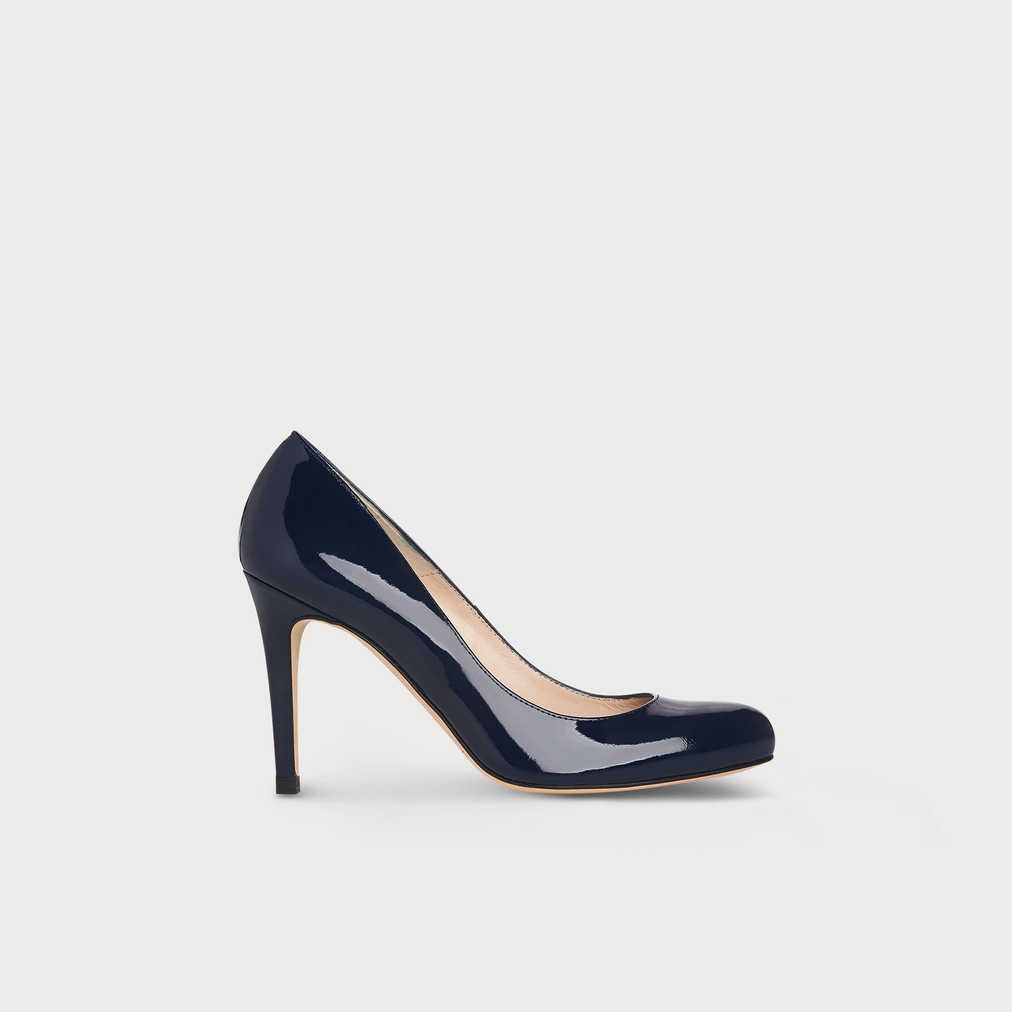 navy patent leather shoes