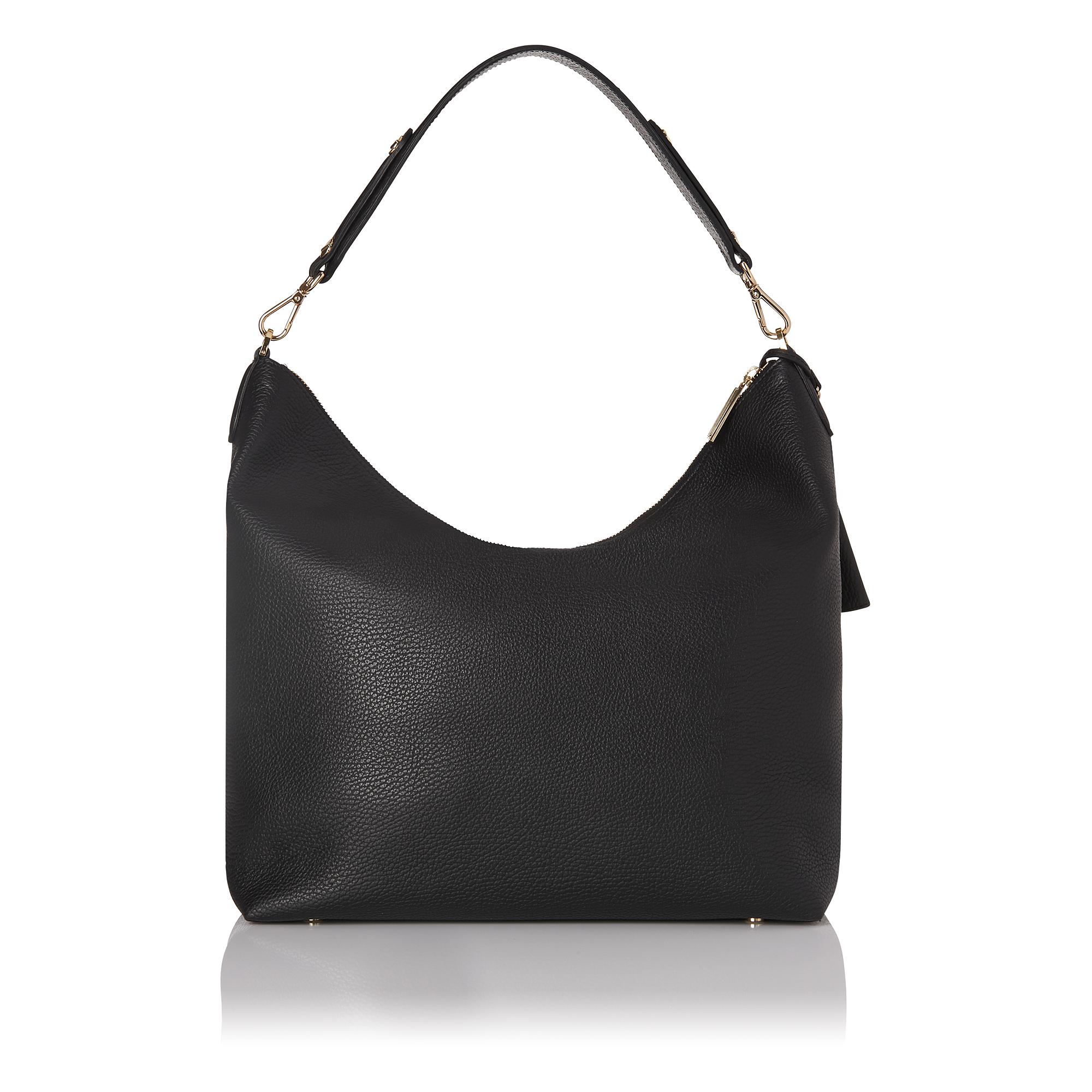 margot black leather purse