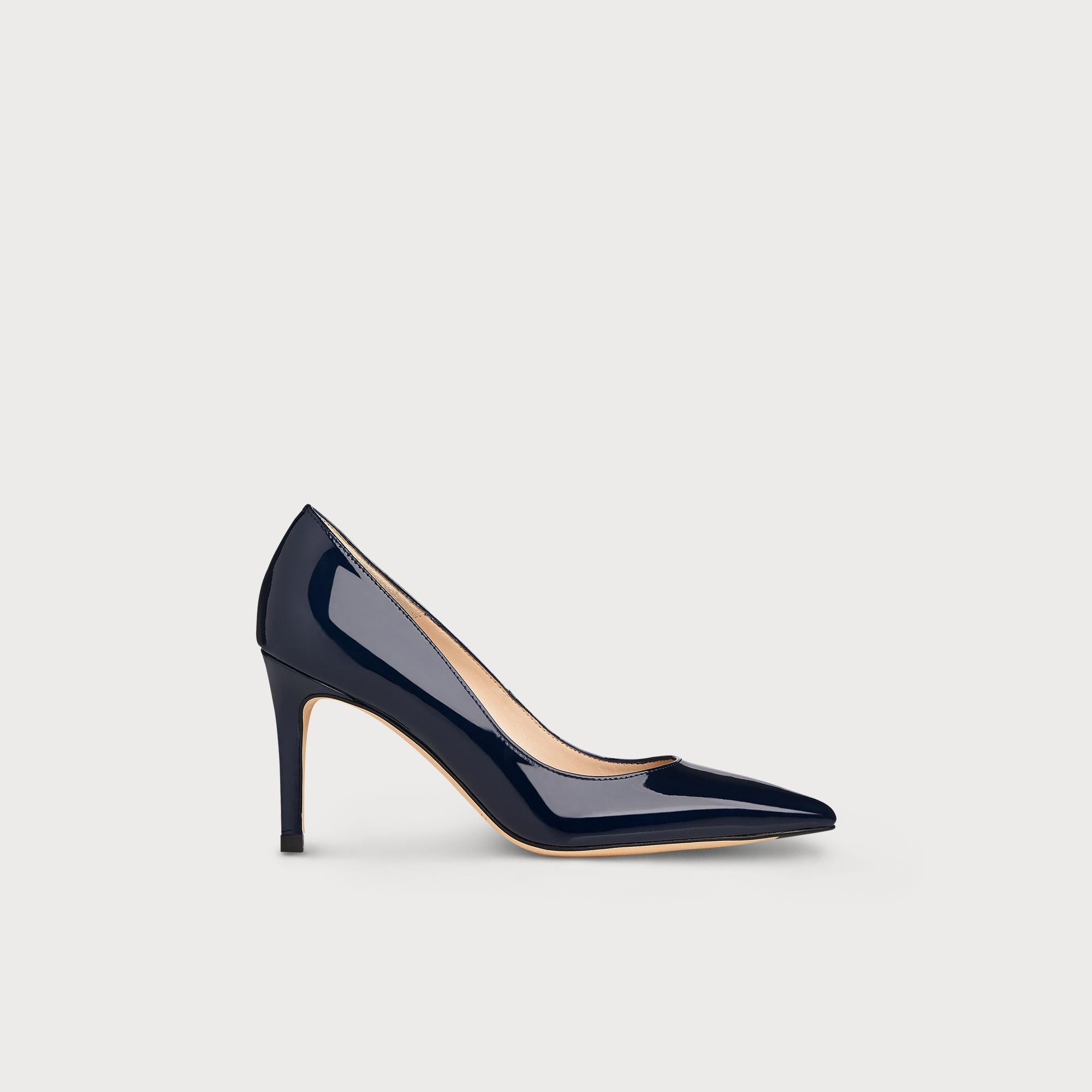 lk bennett navy patent shoes