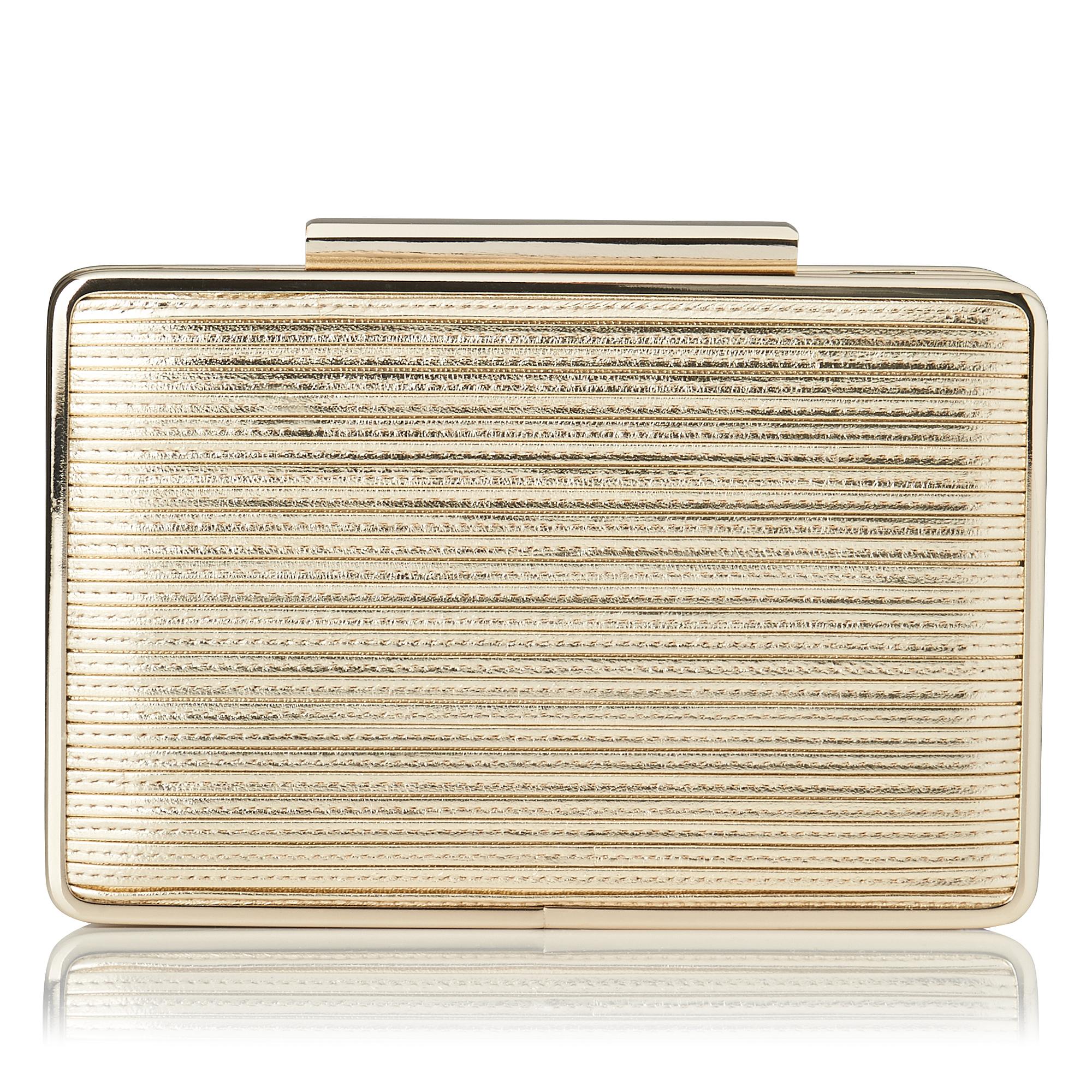 lk bennett gold clutch