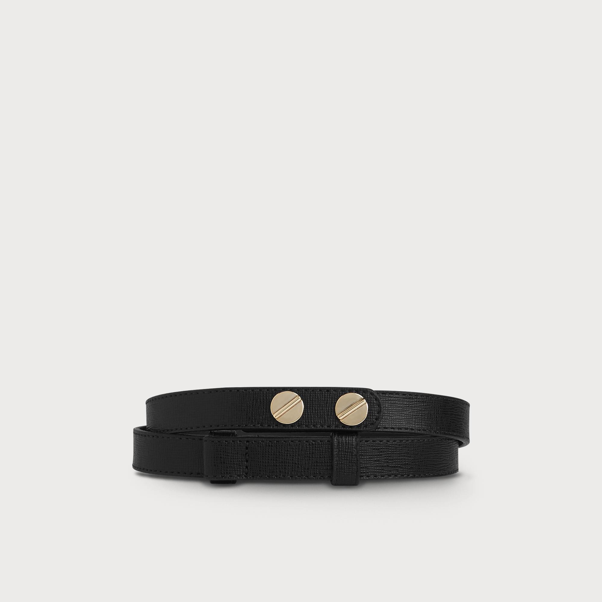 Zahara Black Leather Belt