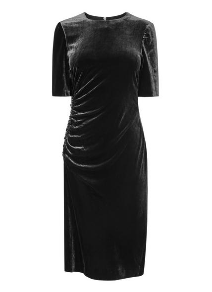 Kara Black Velvet Dress
