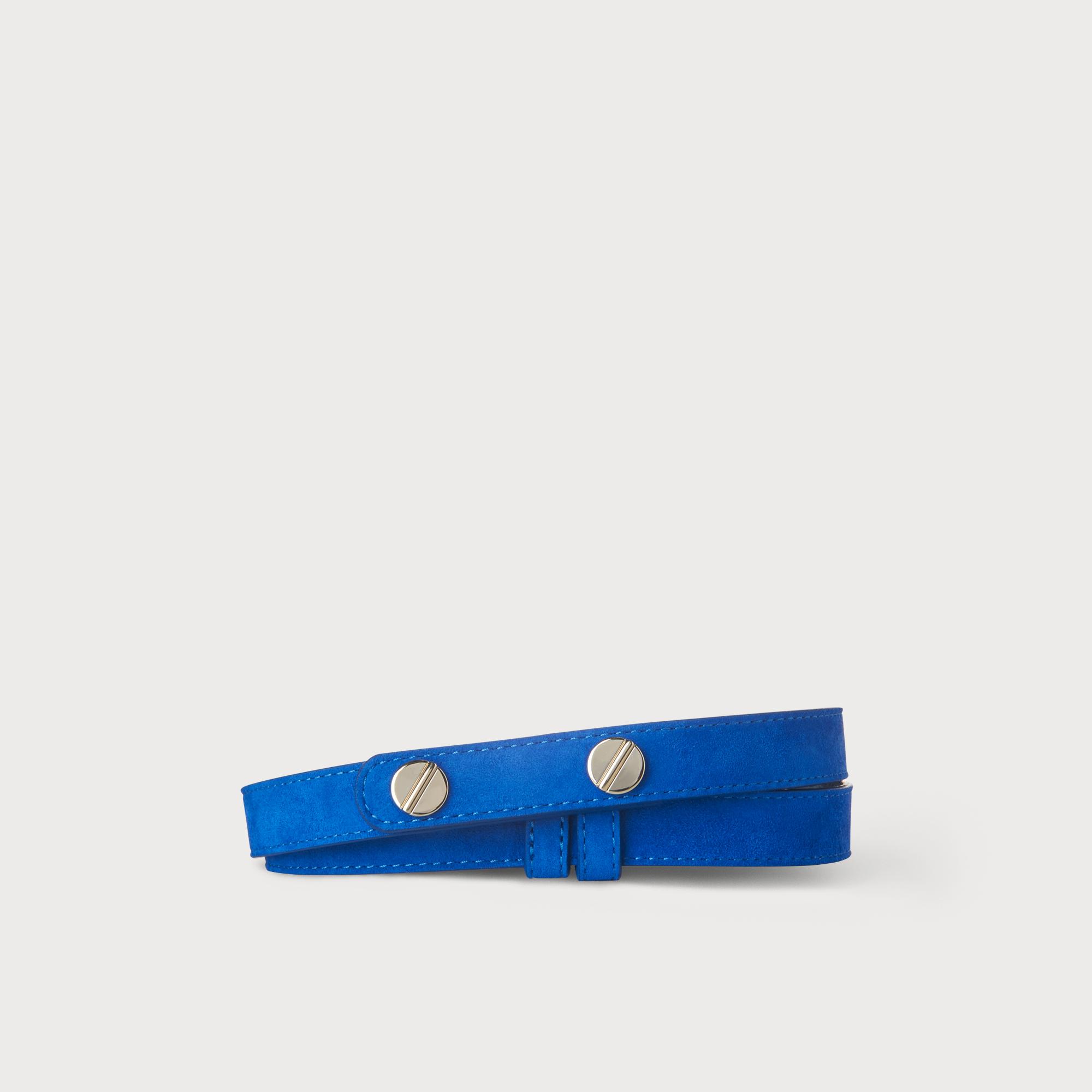Zahara Blue Suede Belt