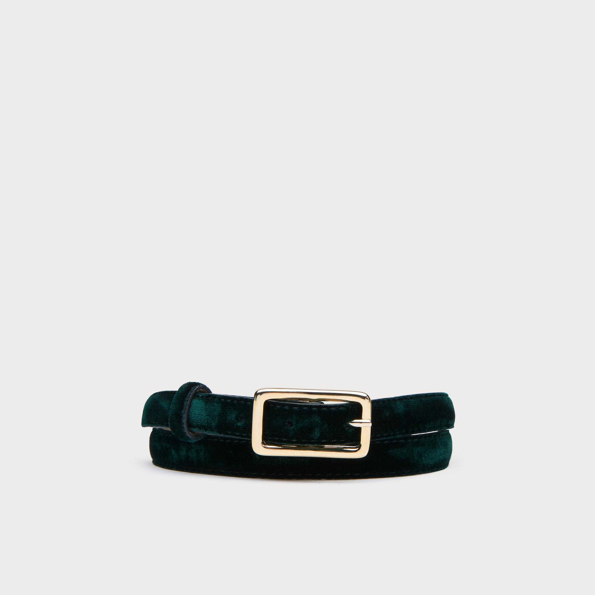 Glenda Green Velvet Belt