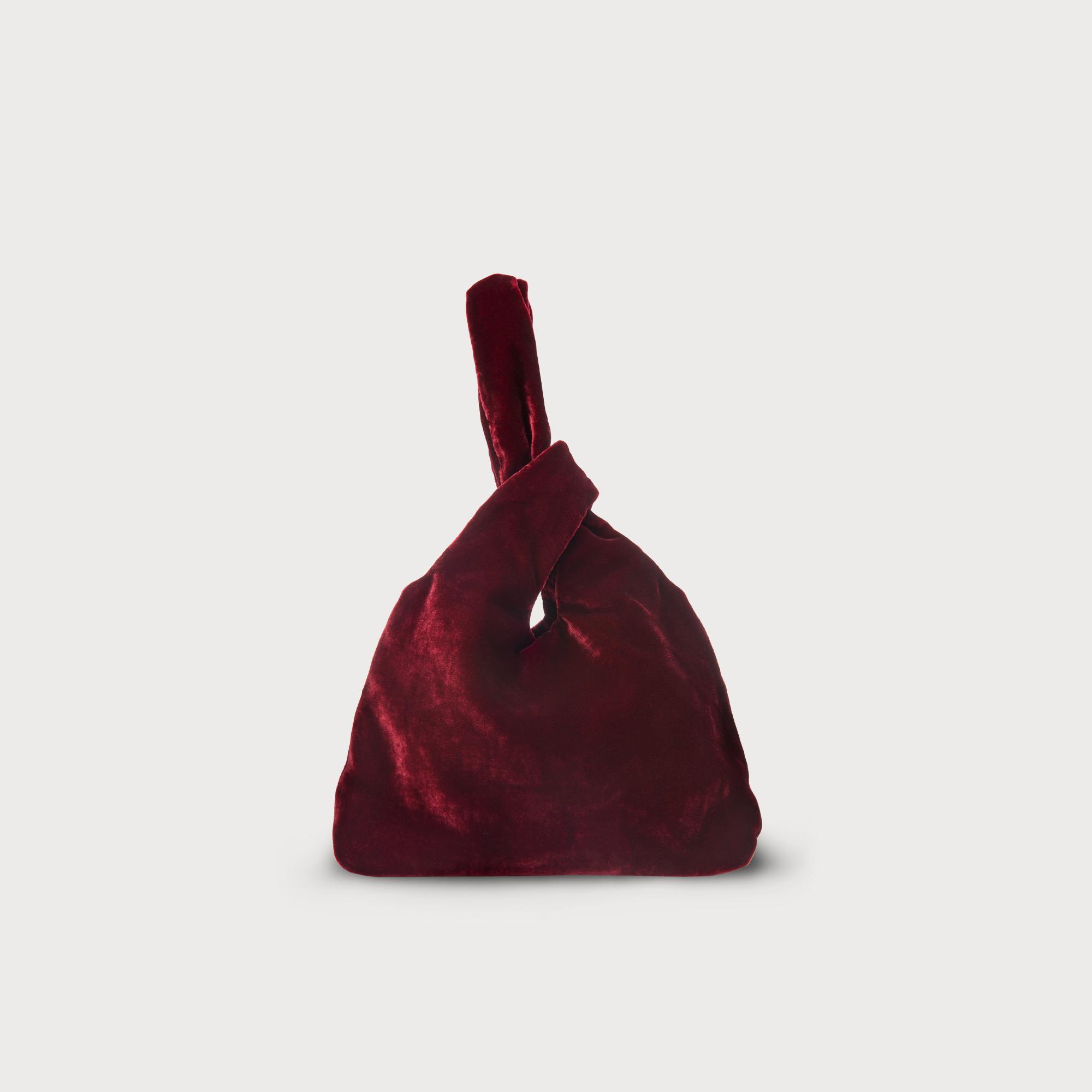 Taylor Wine Velvet Bag