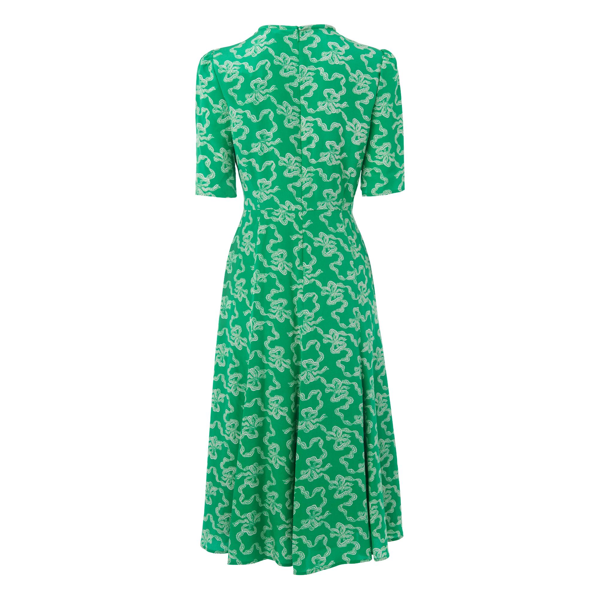 Green Silk Dress