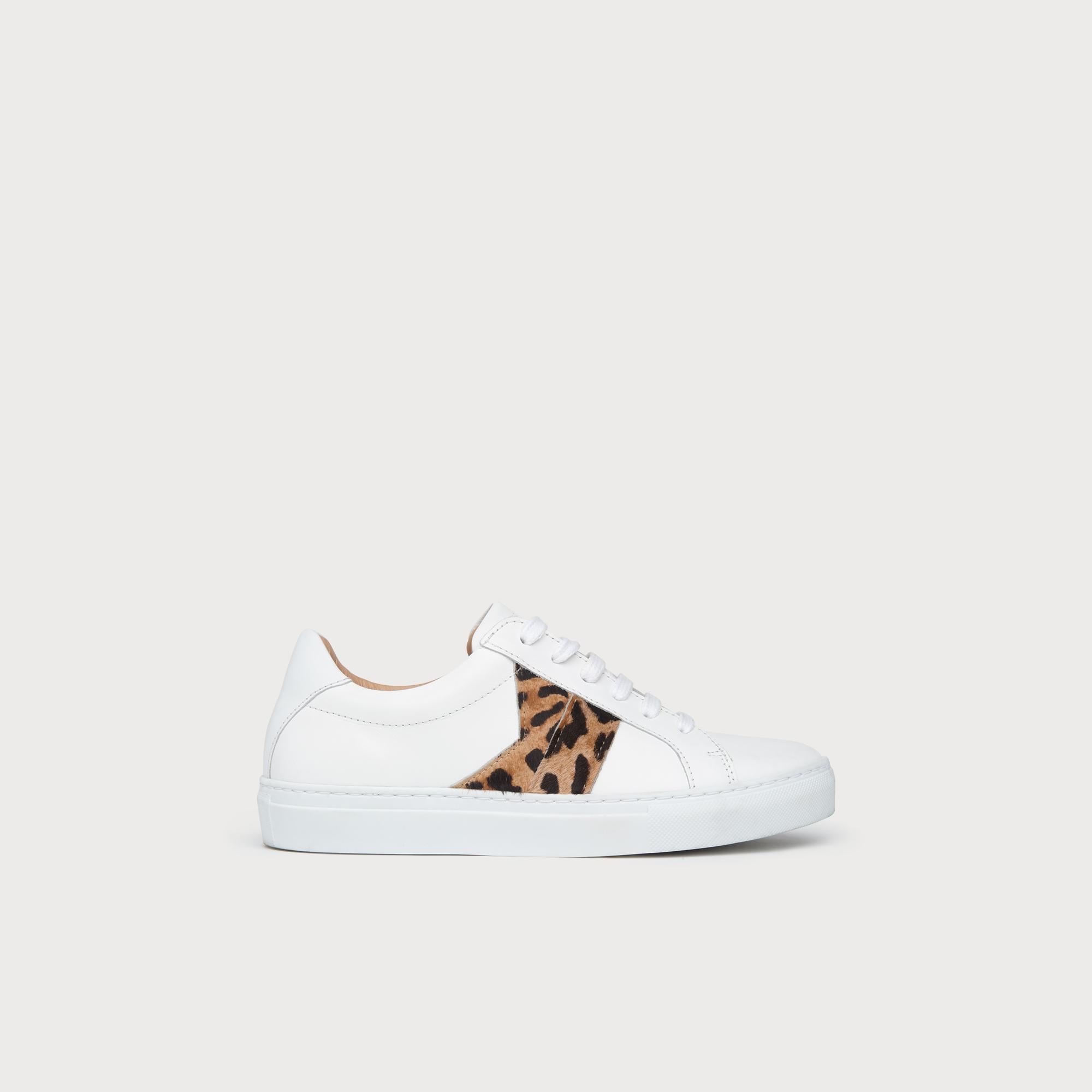 Alivia Leopard Print Lace Up Trainers