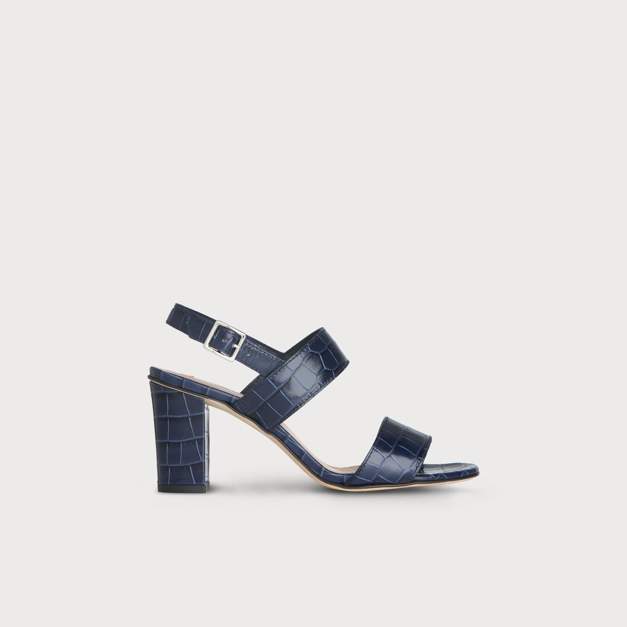 navy blue sandals with heels