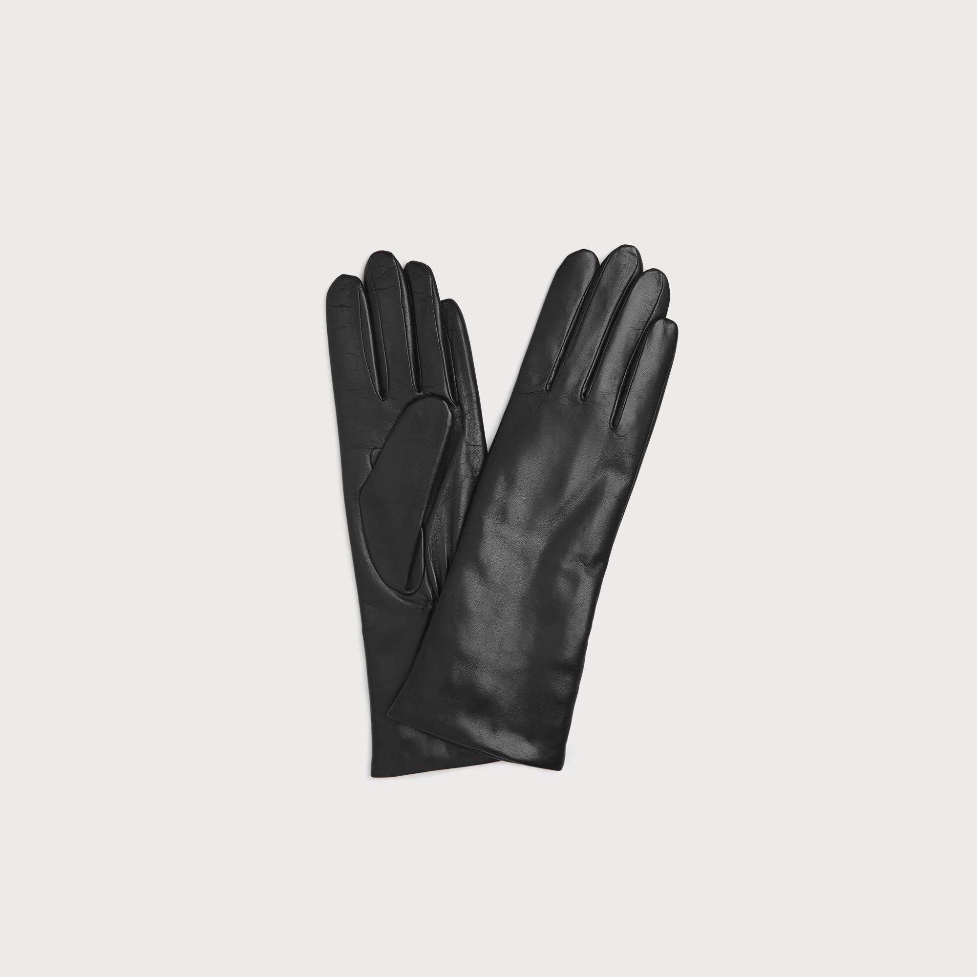 Ysabeau Black Leather Gloves