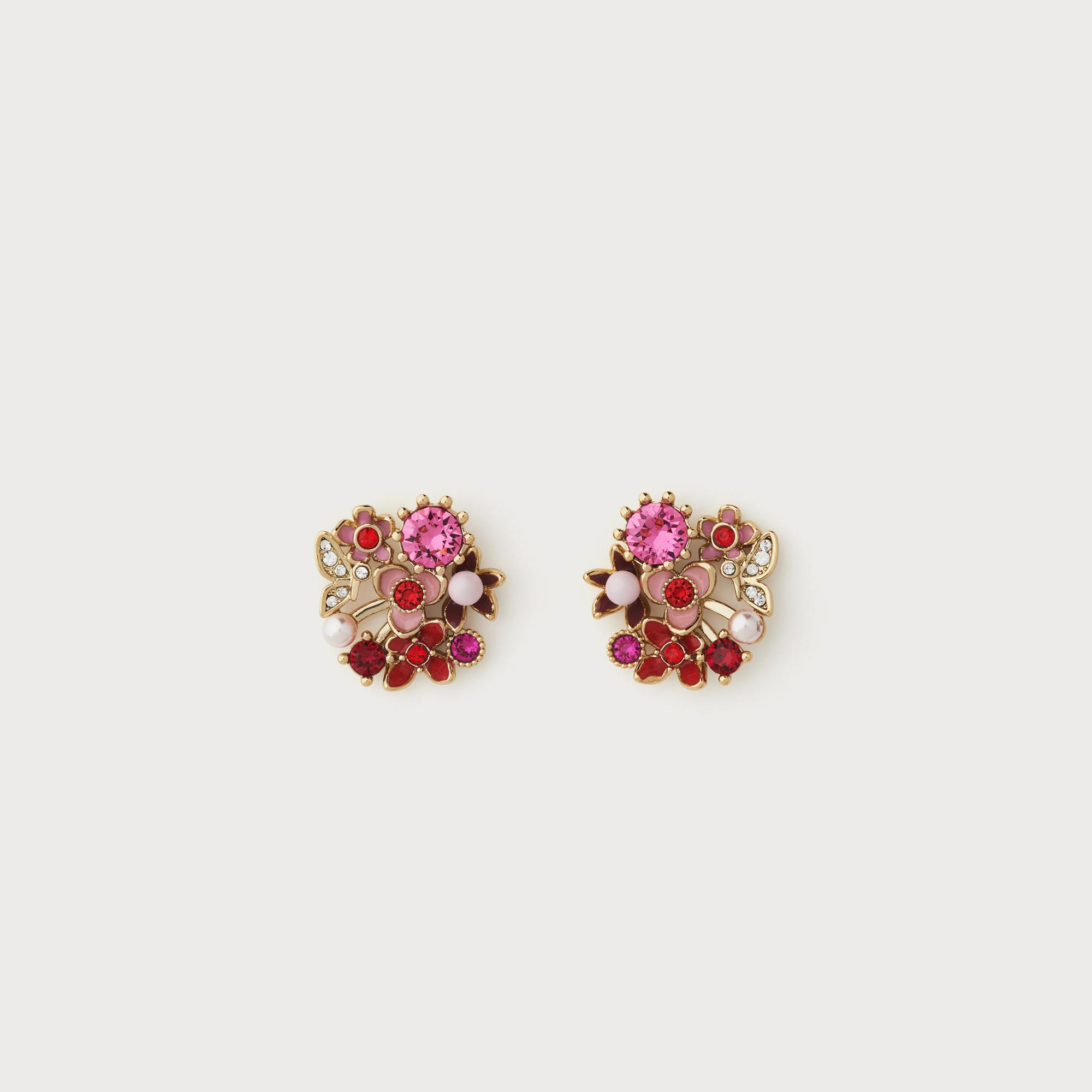 Martha Multi Crystal Pierced Earrings