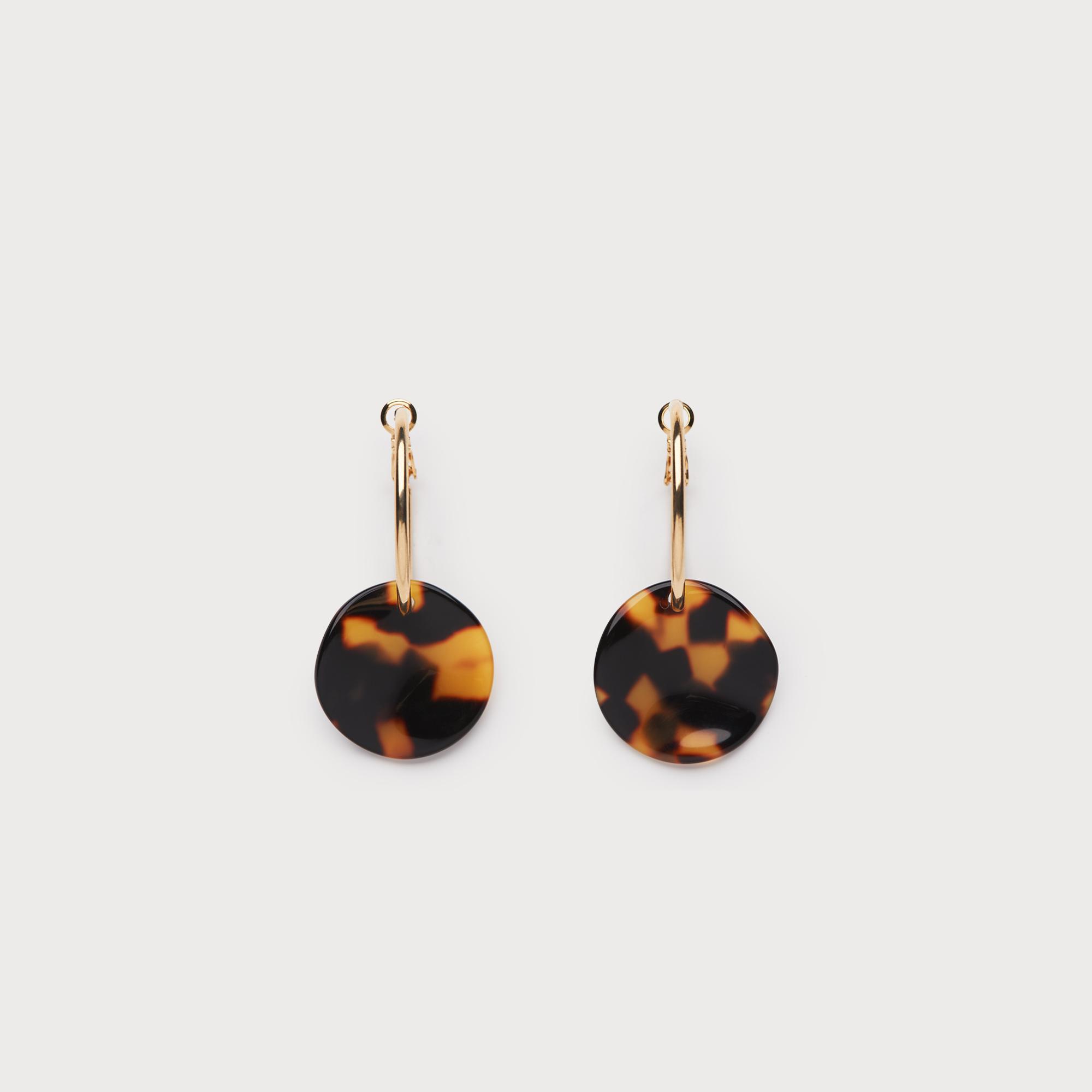 Joanna Tortoiseshell Loop Earrings
