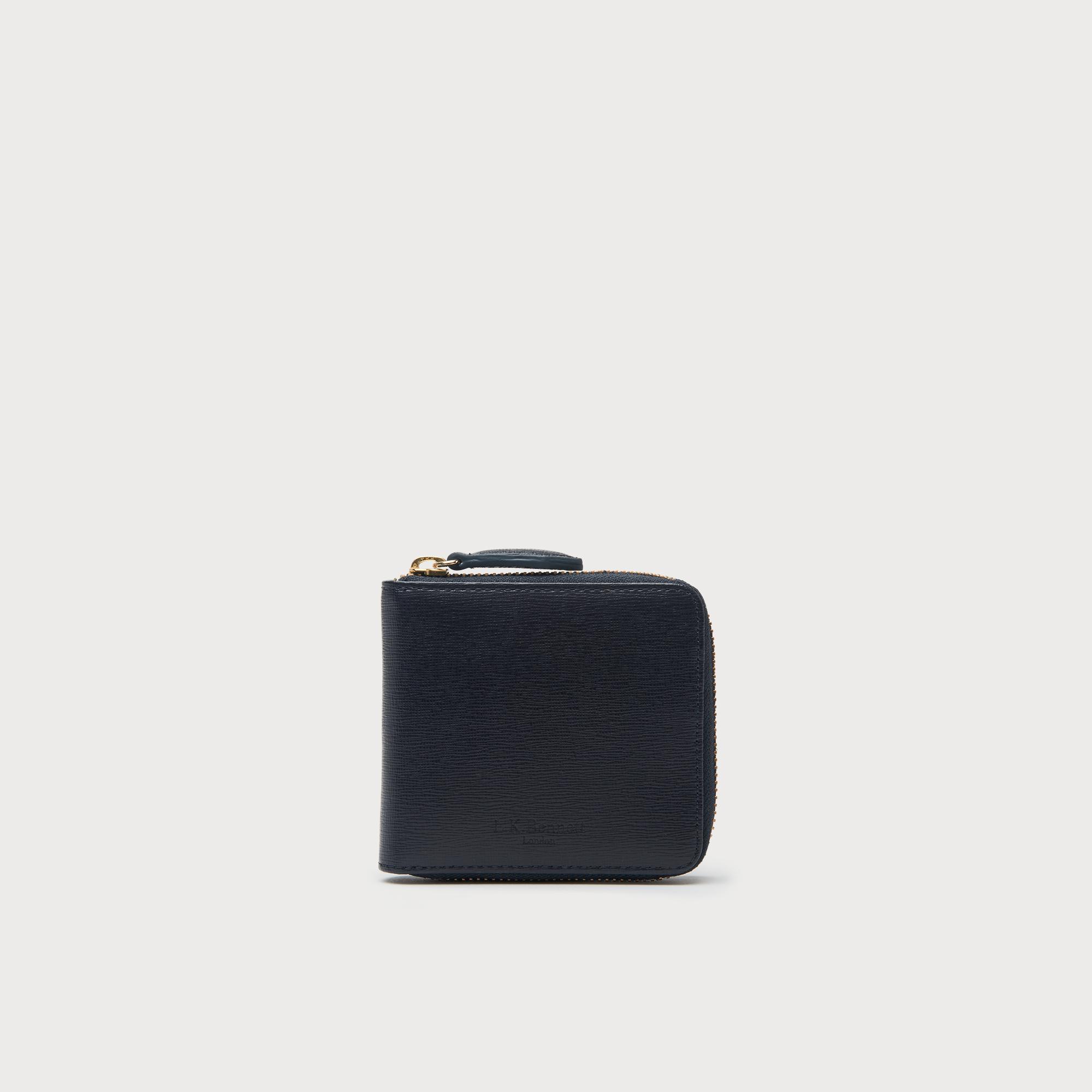 Penelope Navy Leather Purse