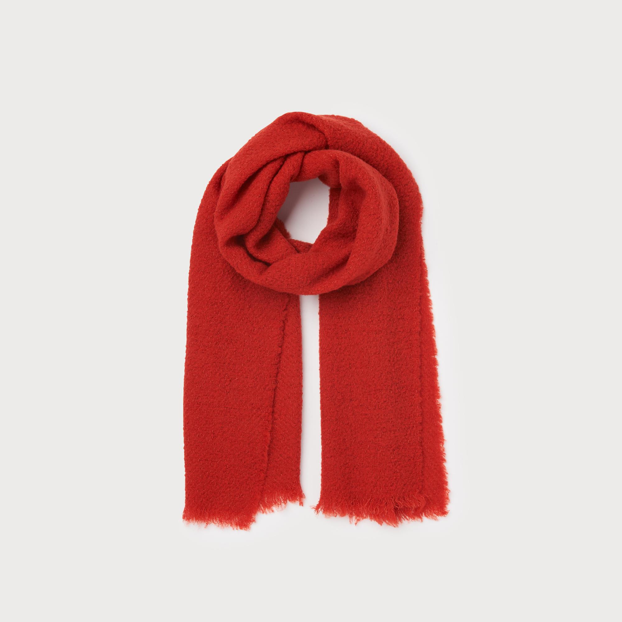 Alanna Red Wool Scarf