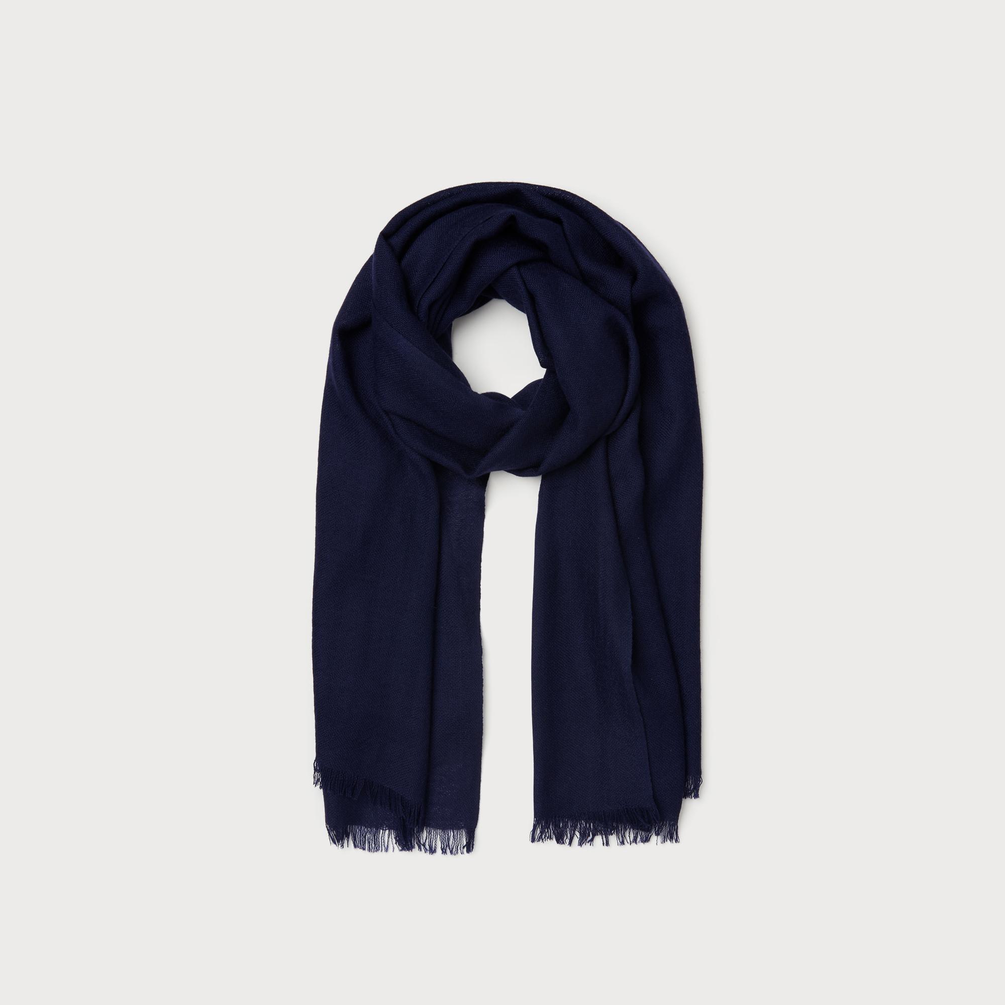 Jamie Navy Cashmere Scarf