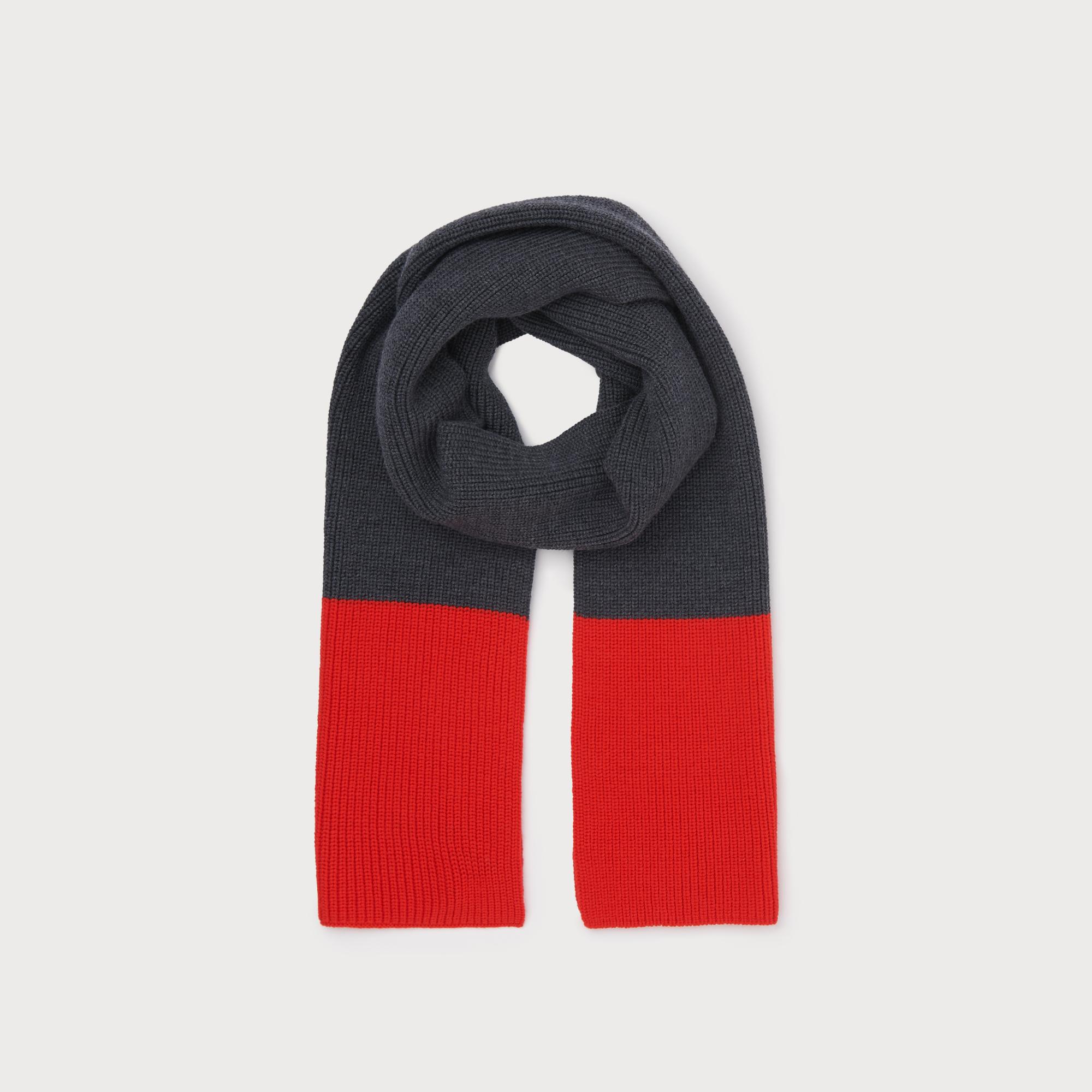 Justina Grey Merino Scarf