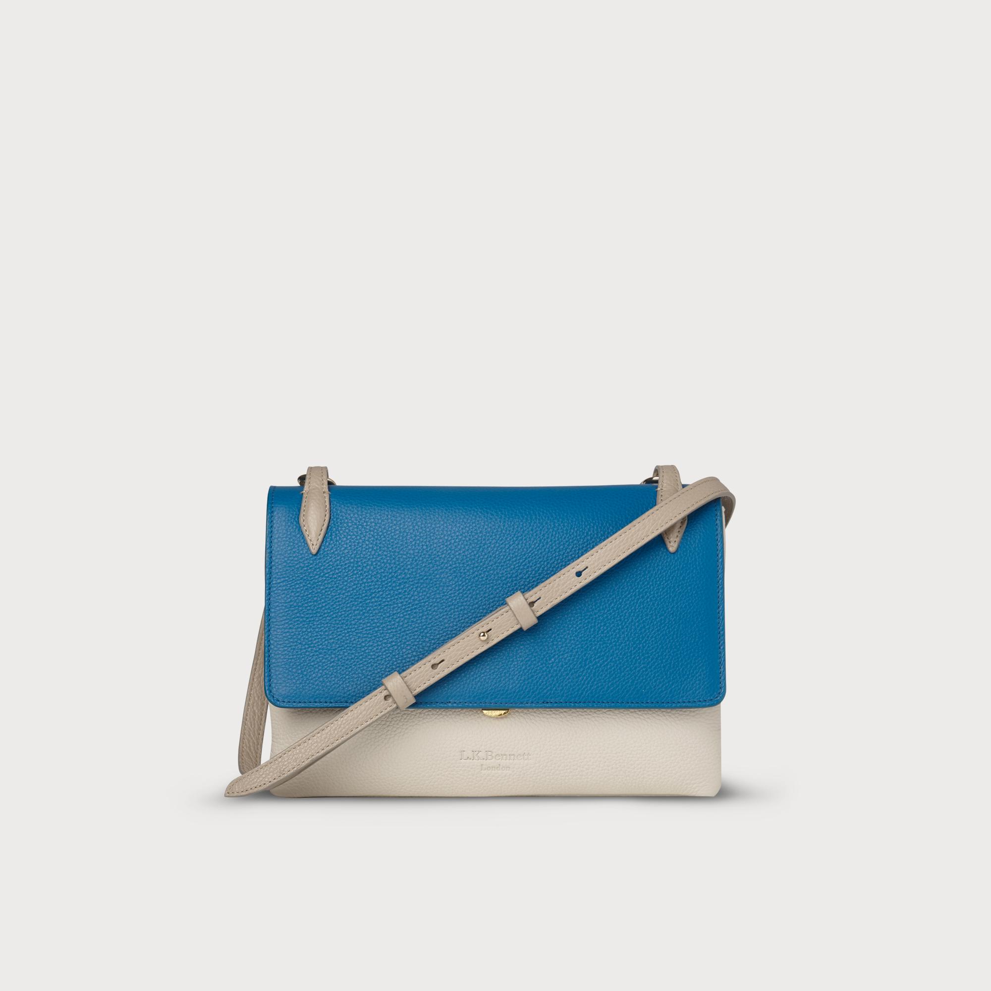 Patricia Blue Leather Shoulder Bag