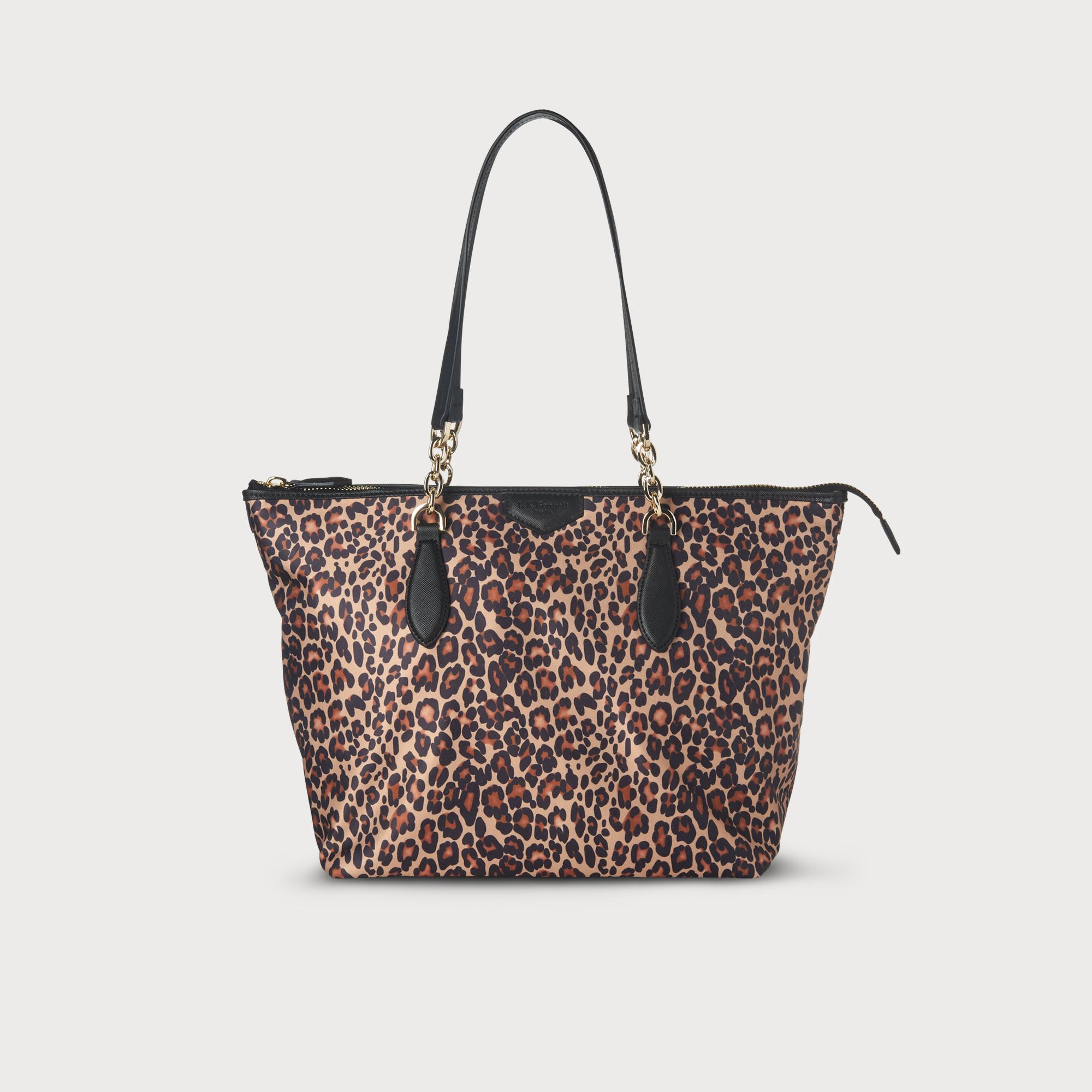 Brooke Leopard Print Tote Bag