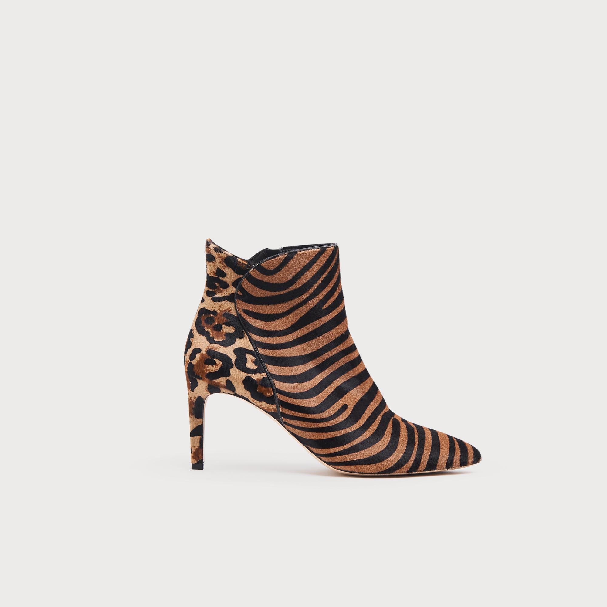 zebra print ankle boots uk