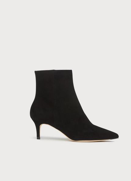 Tamara Black Suede Ankle Boots