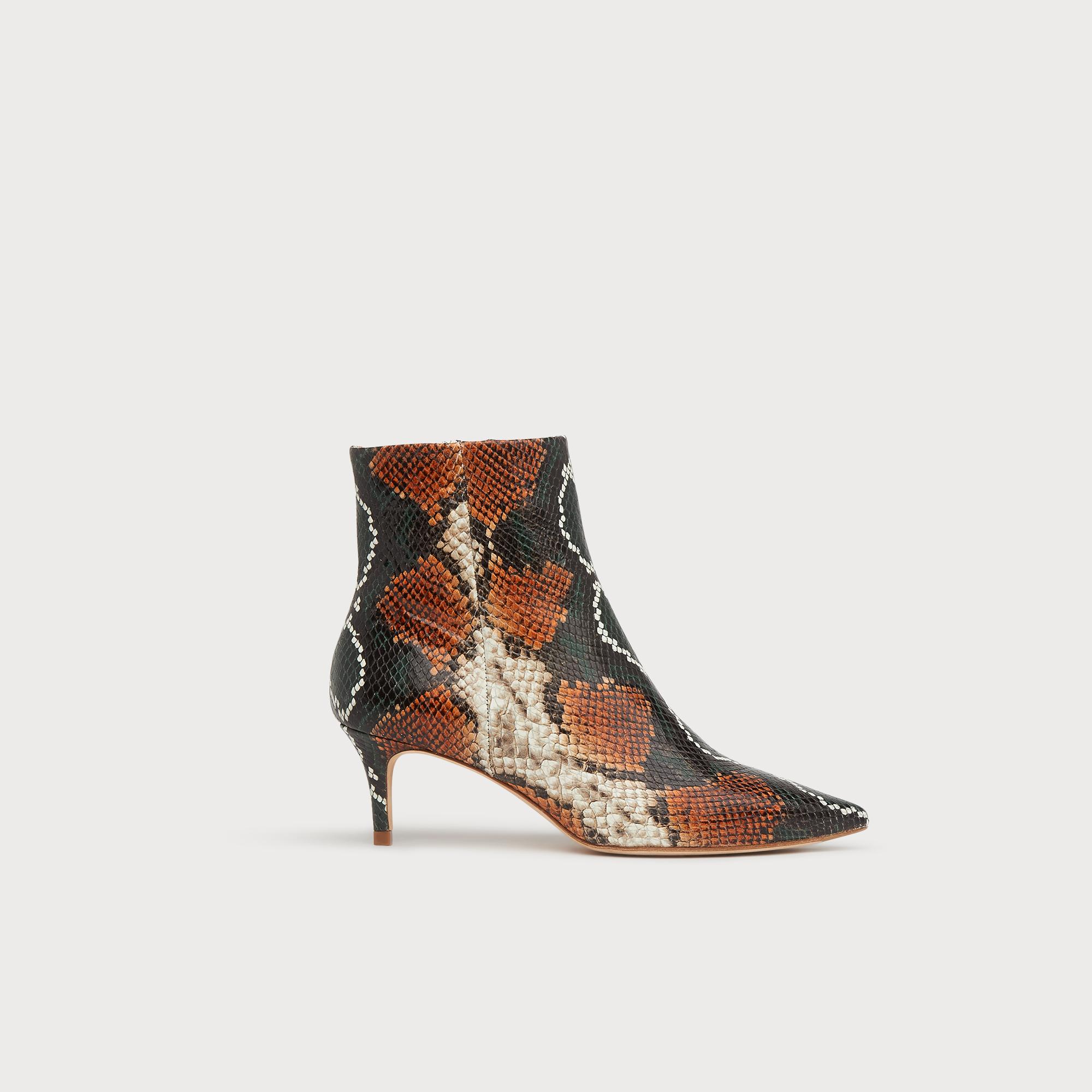 snake print ankle boots uk