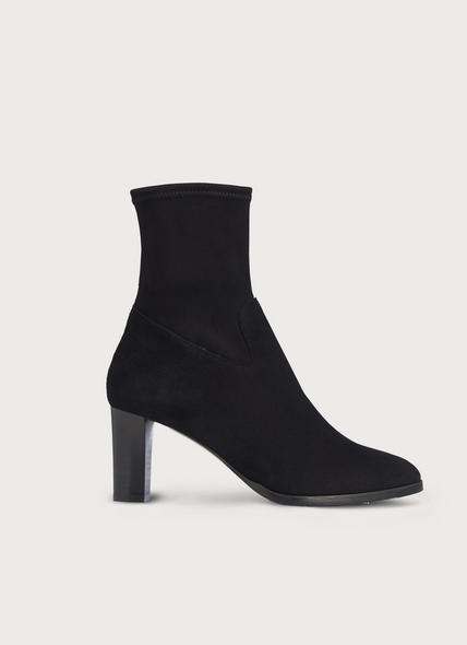 Kayla Black Suede Ankle Boots
