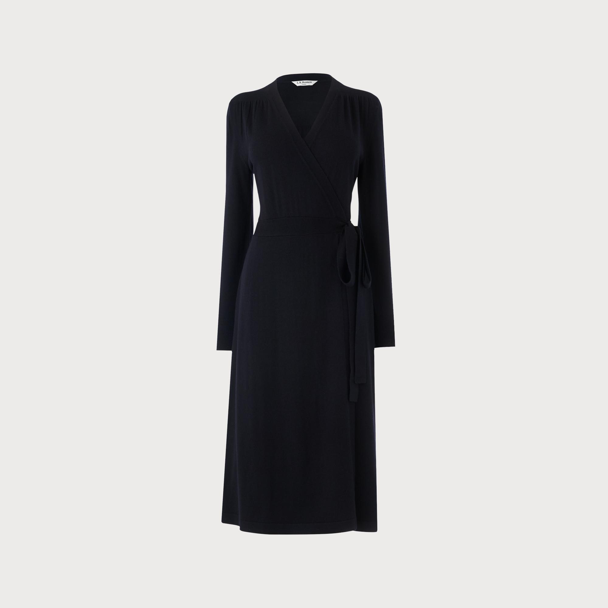 merino wrap dress