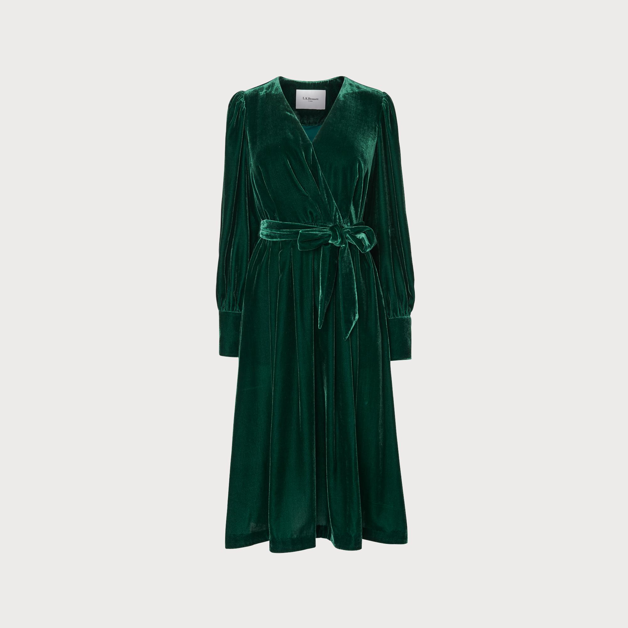 green wrap dress uk