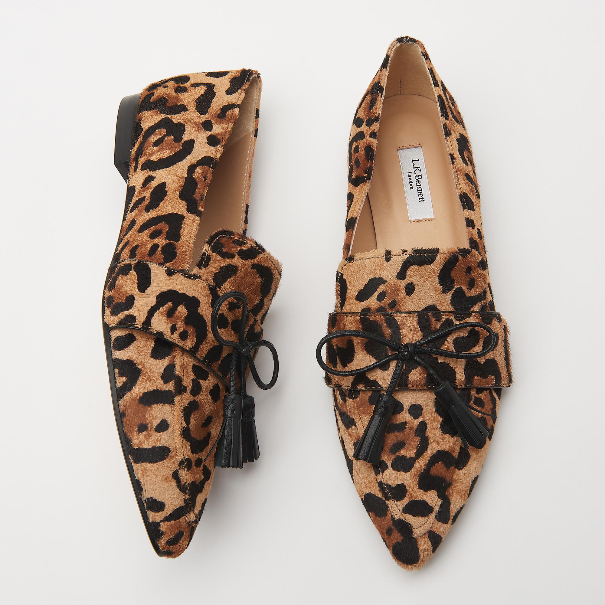 lk bennett leopard print shoes