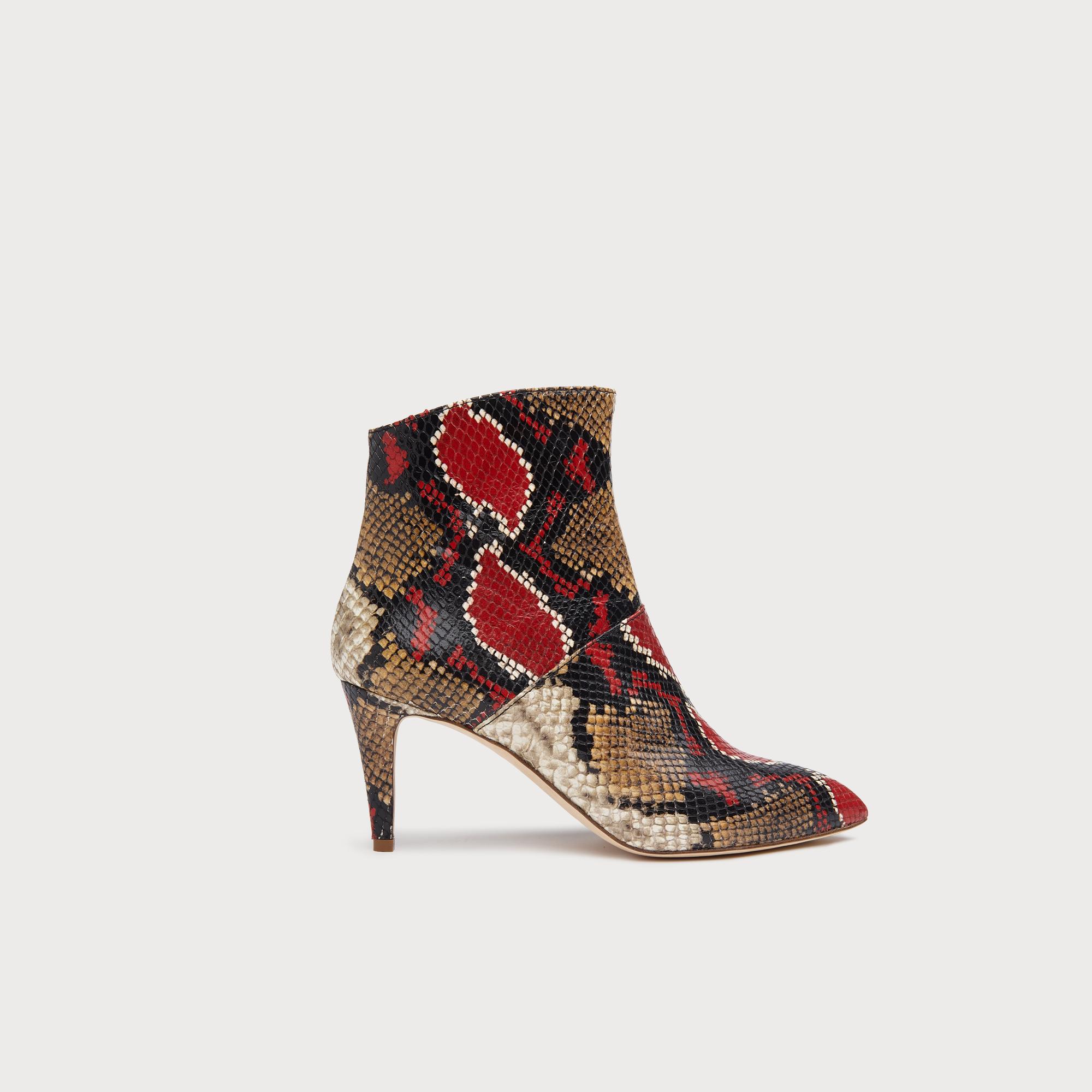 snake print ankle boots uk