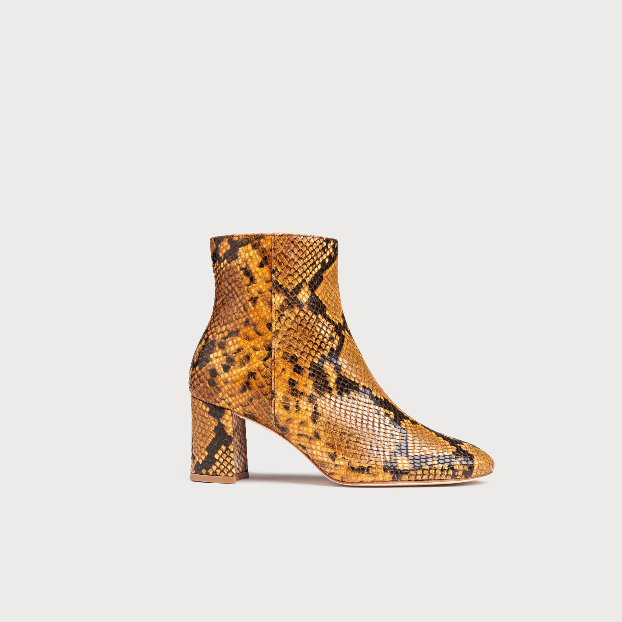 snake print ankle boots uk