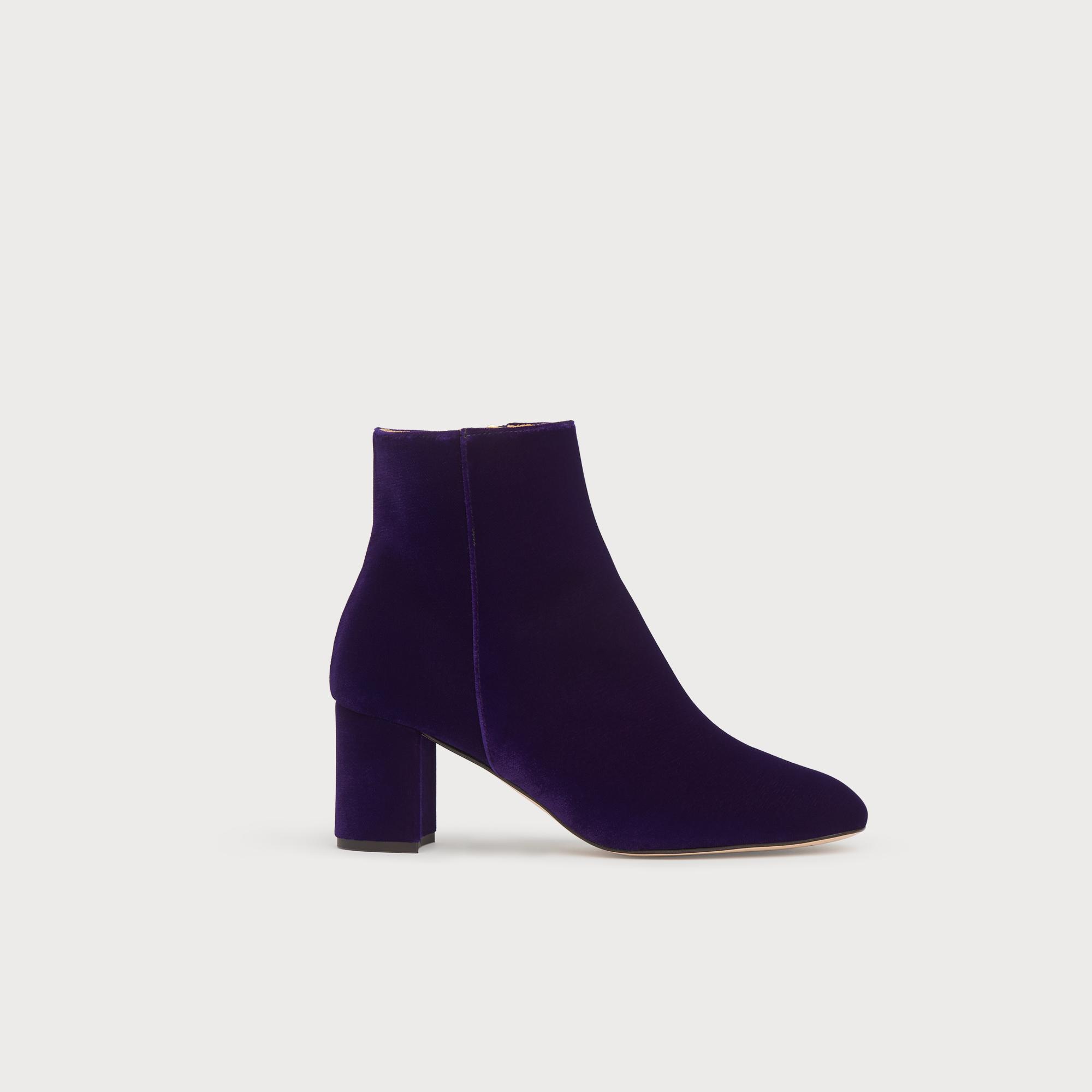 purple ankle boots uk