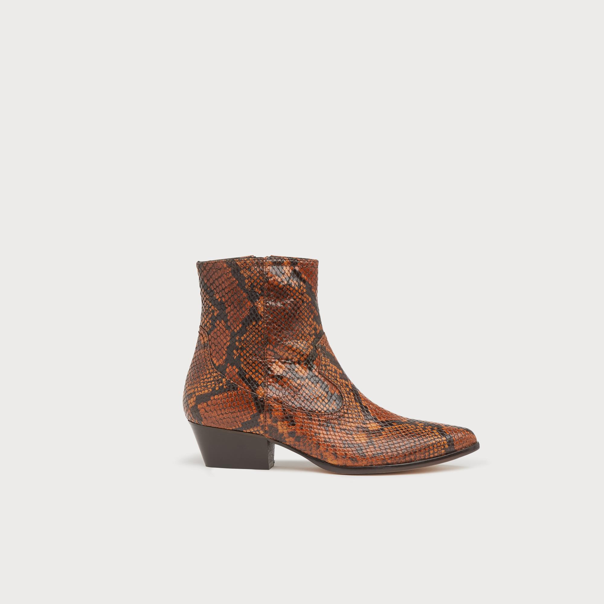 snake print boots uk