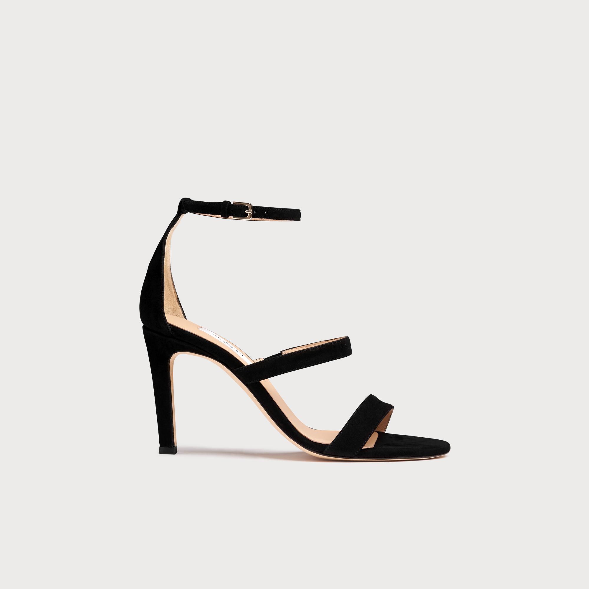 nina black sandals