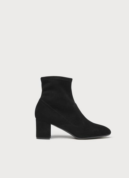 Alexis Black Suede Ankle Boots