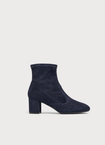 Alexis Navy Suede Ankle Boots