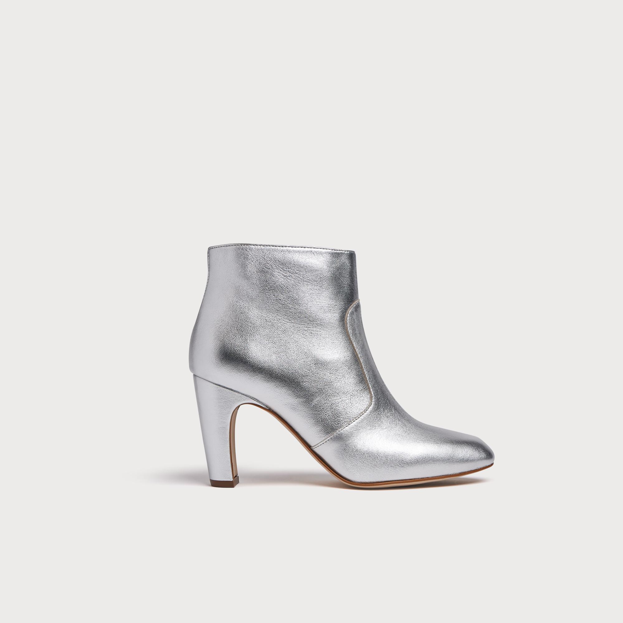 silver boots